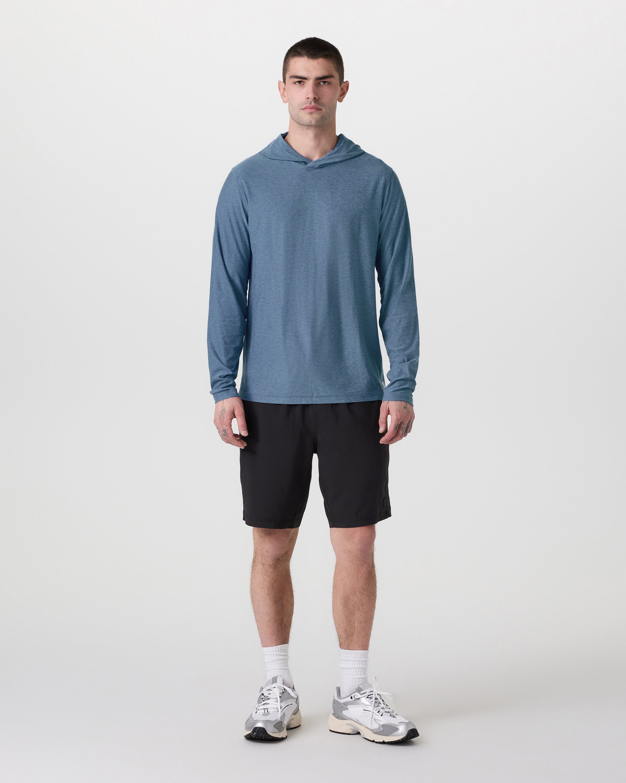 Strato Tech Hoodie | Pool Blue Heather