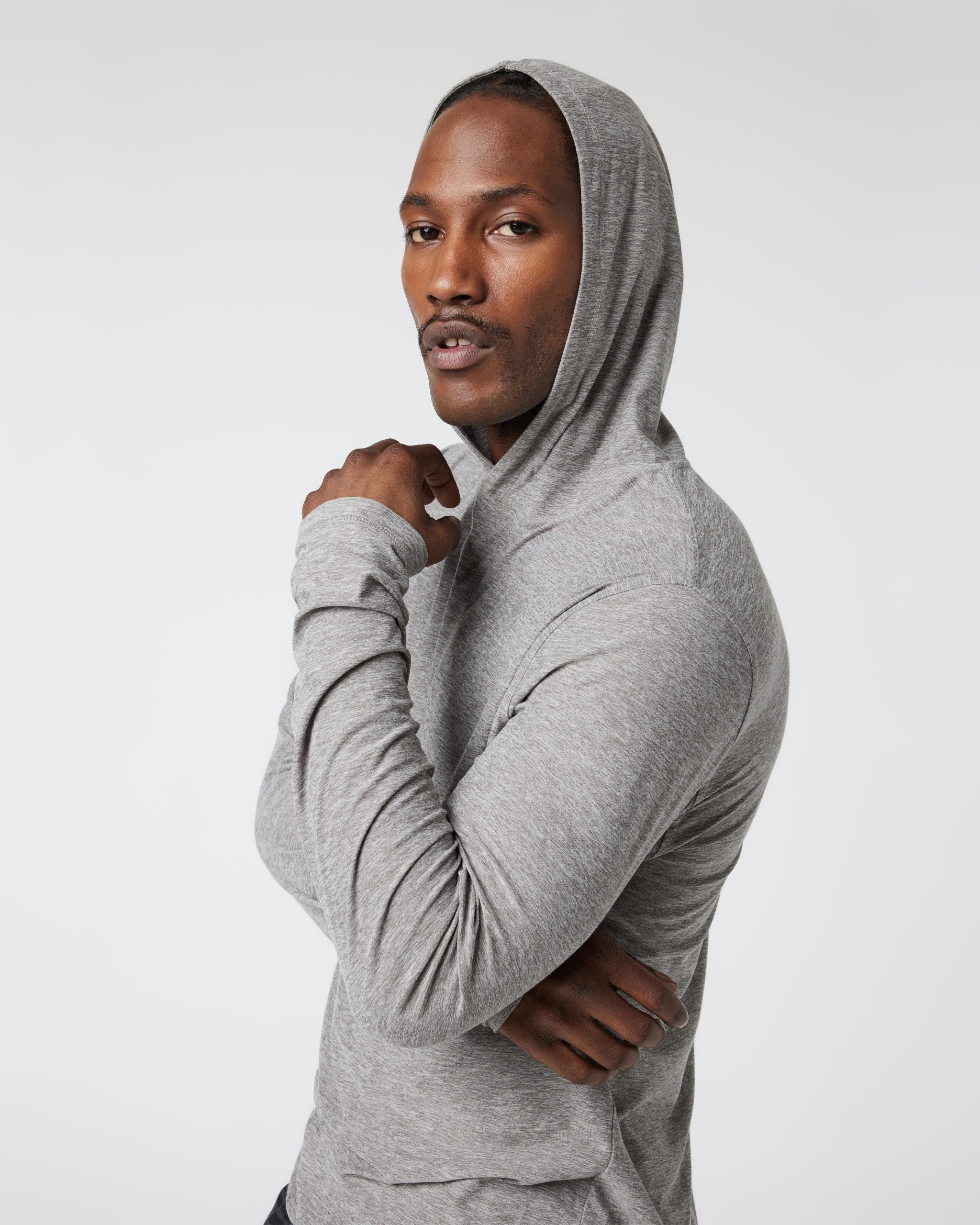 Strato Tech Hoodie | Heather Grey
