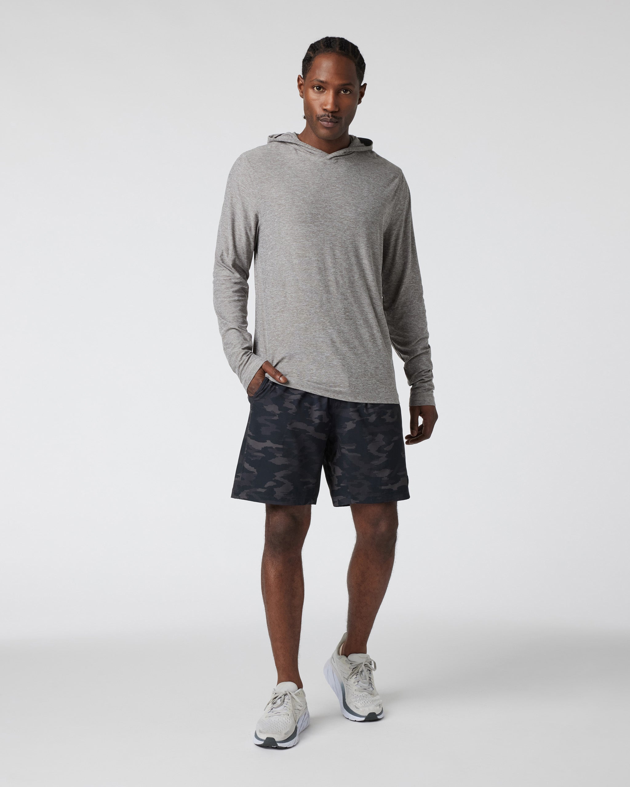 Strato Tech Hoodie | Heather Grey