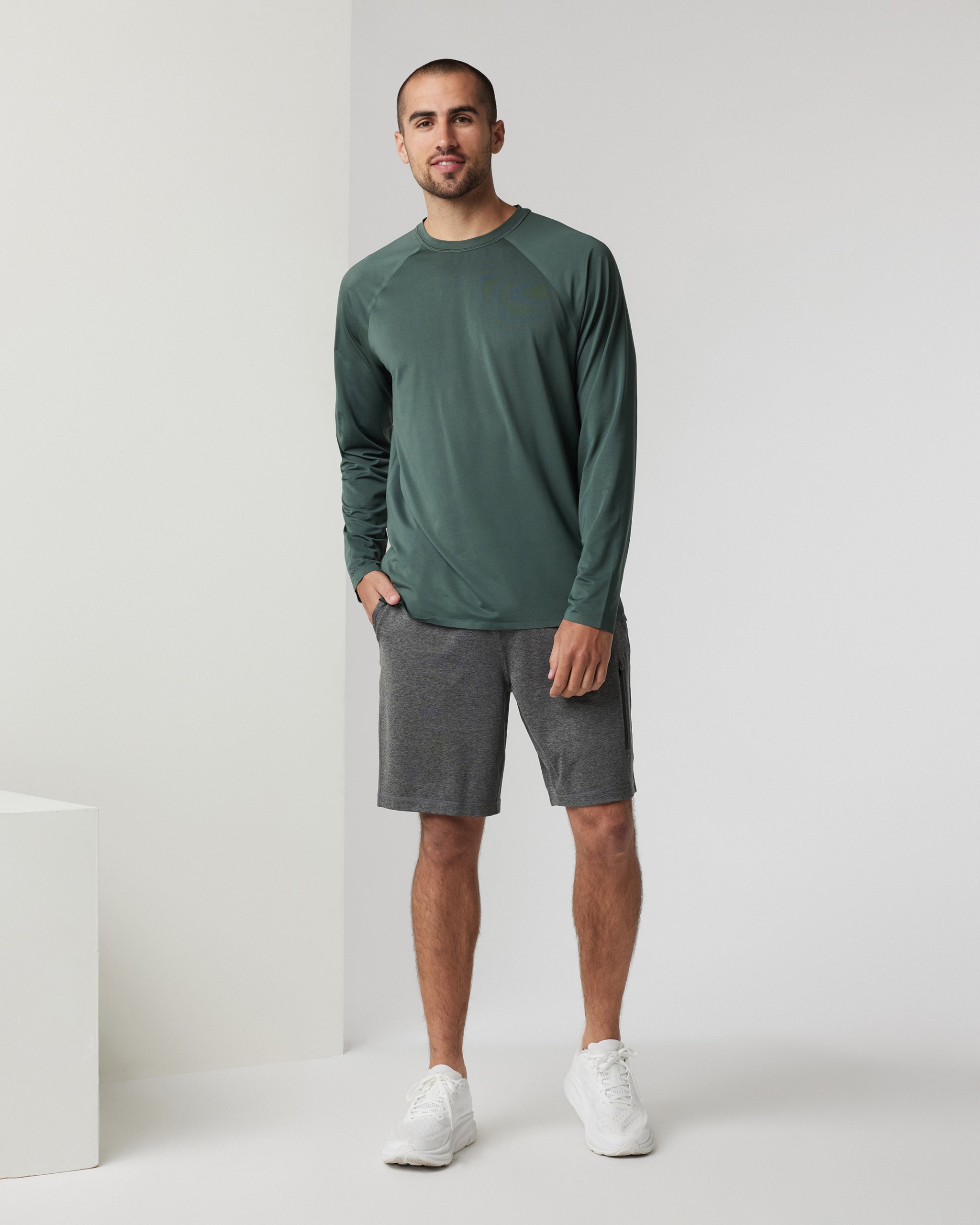 Long Sleeve Viewpoint Performance Tee | Aspen