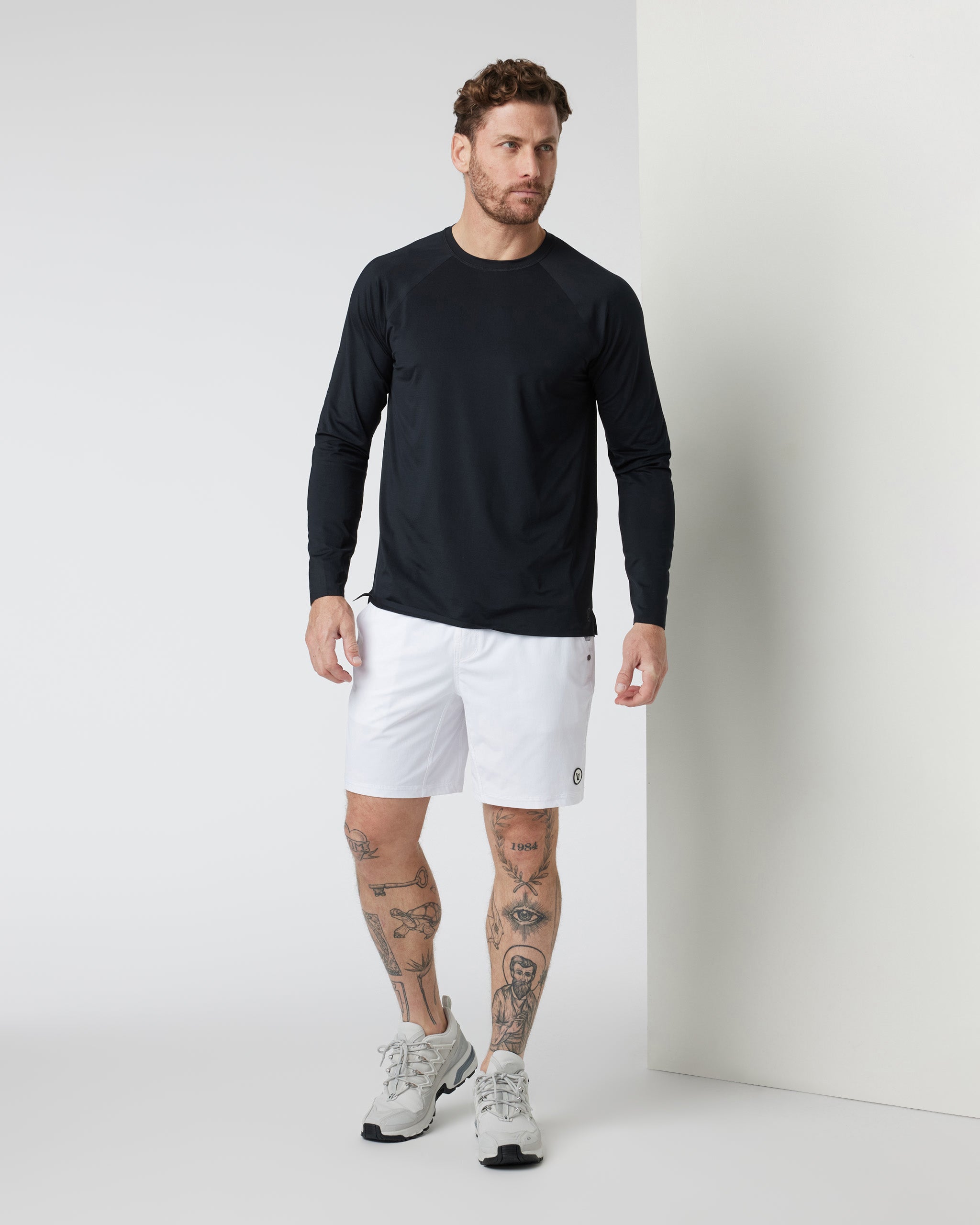 Long Sleeve Viewpoint Performance Tee | Black
