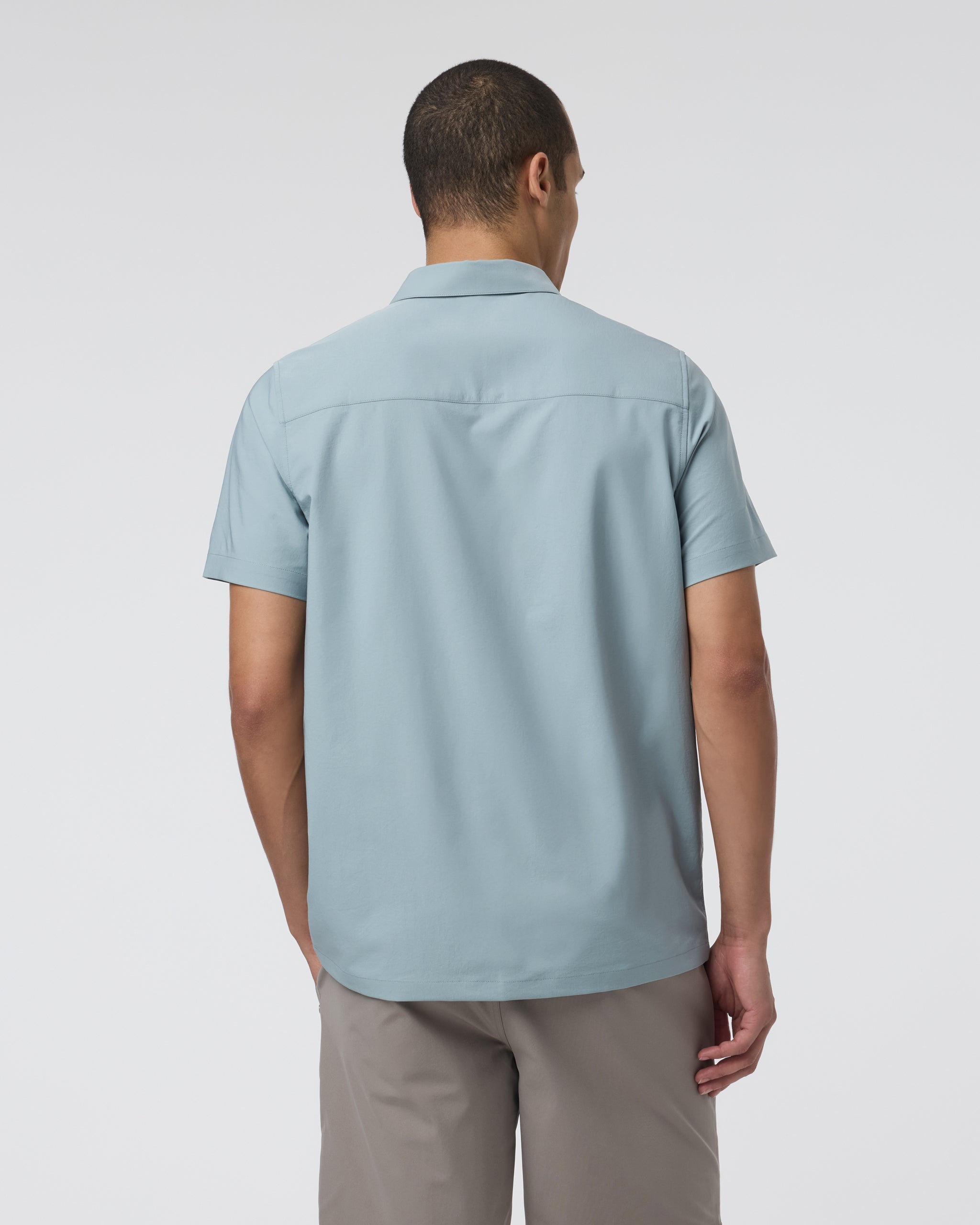 Short Sleeve Manhattan Button Down | Mist
