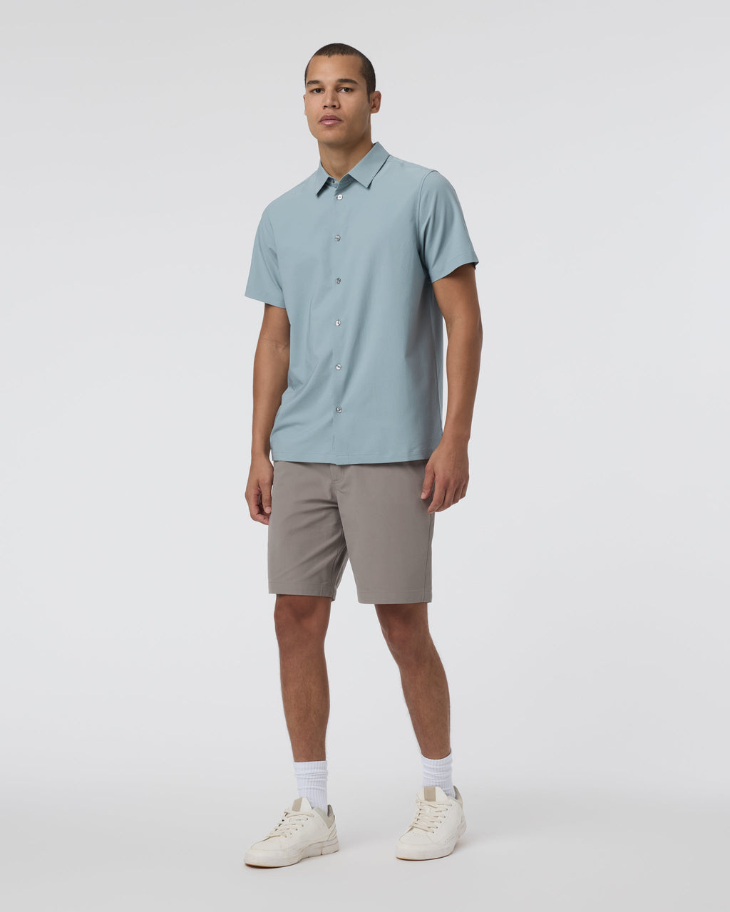 Short Sleeve Manhattan Button Down | Mist