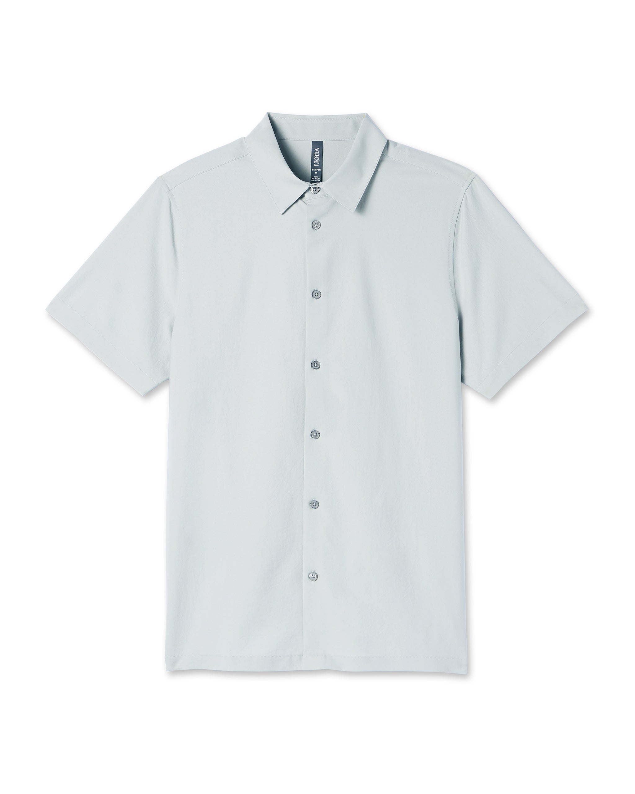 Short Sleeve Manhattan Button Down | Sky Grey