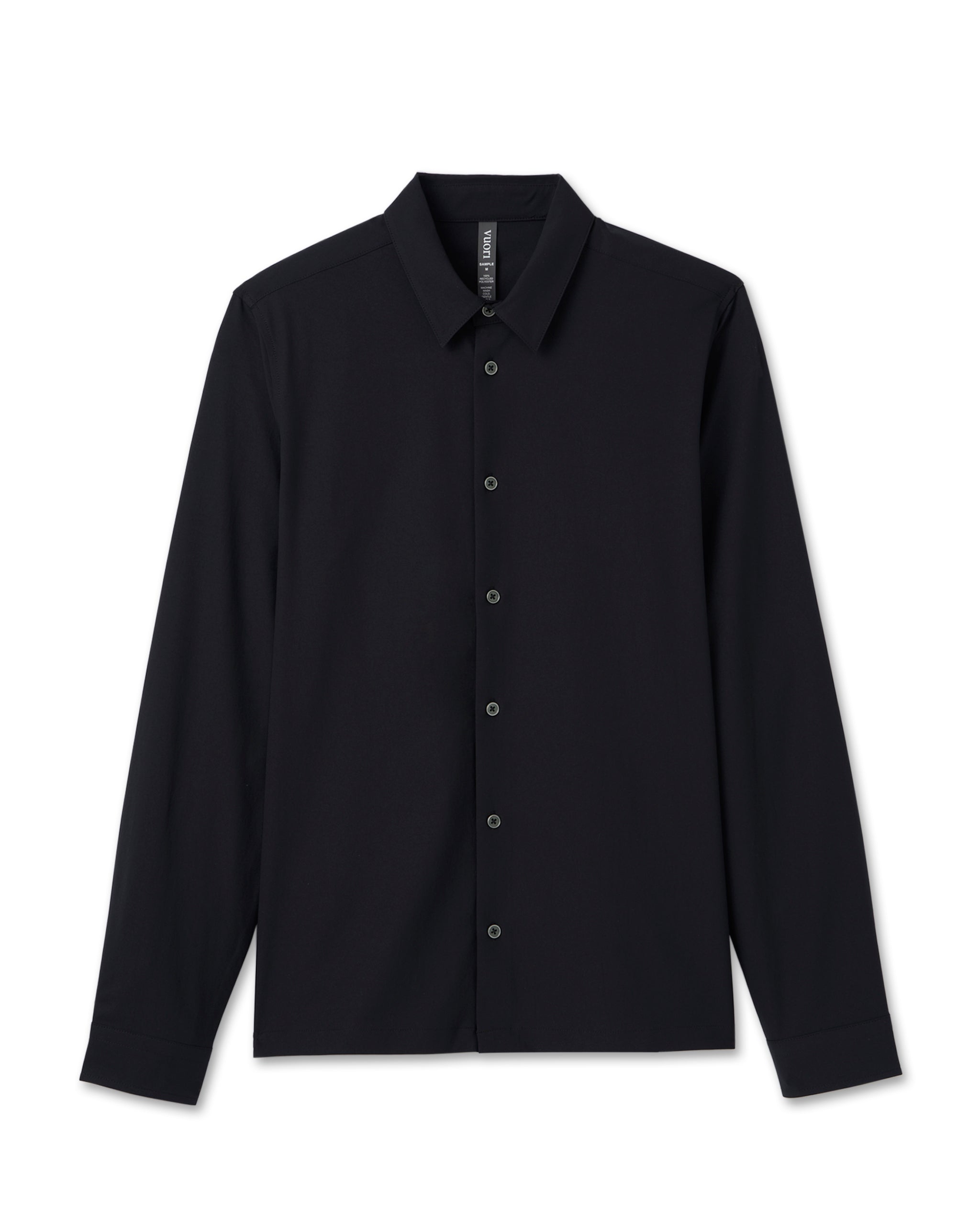 Long Sleeve Manhattan Button Down | Black