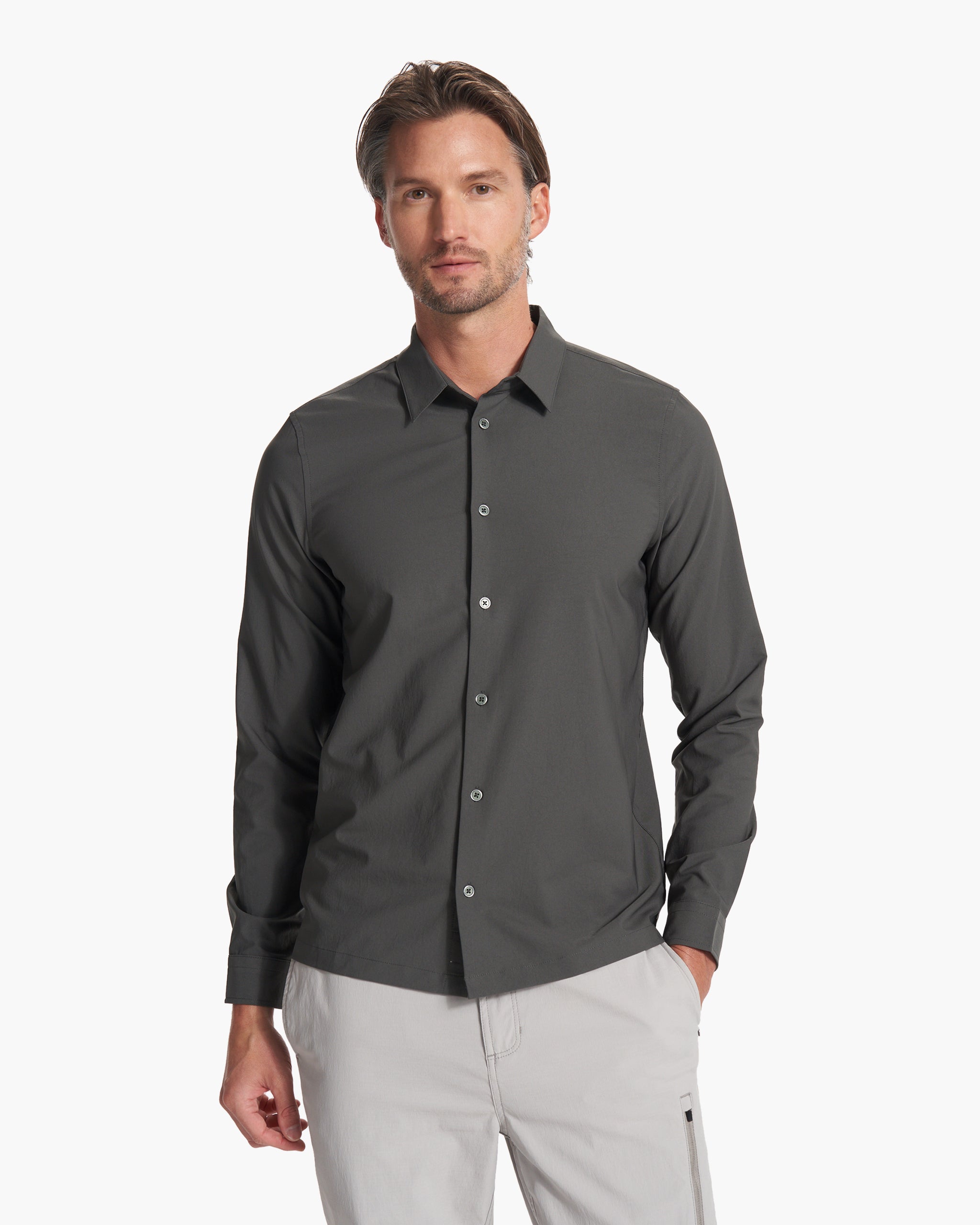 Long Sleeve Manhattan Button Down | Balsam
