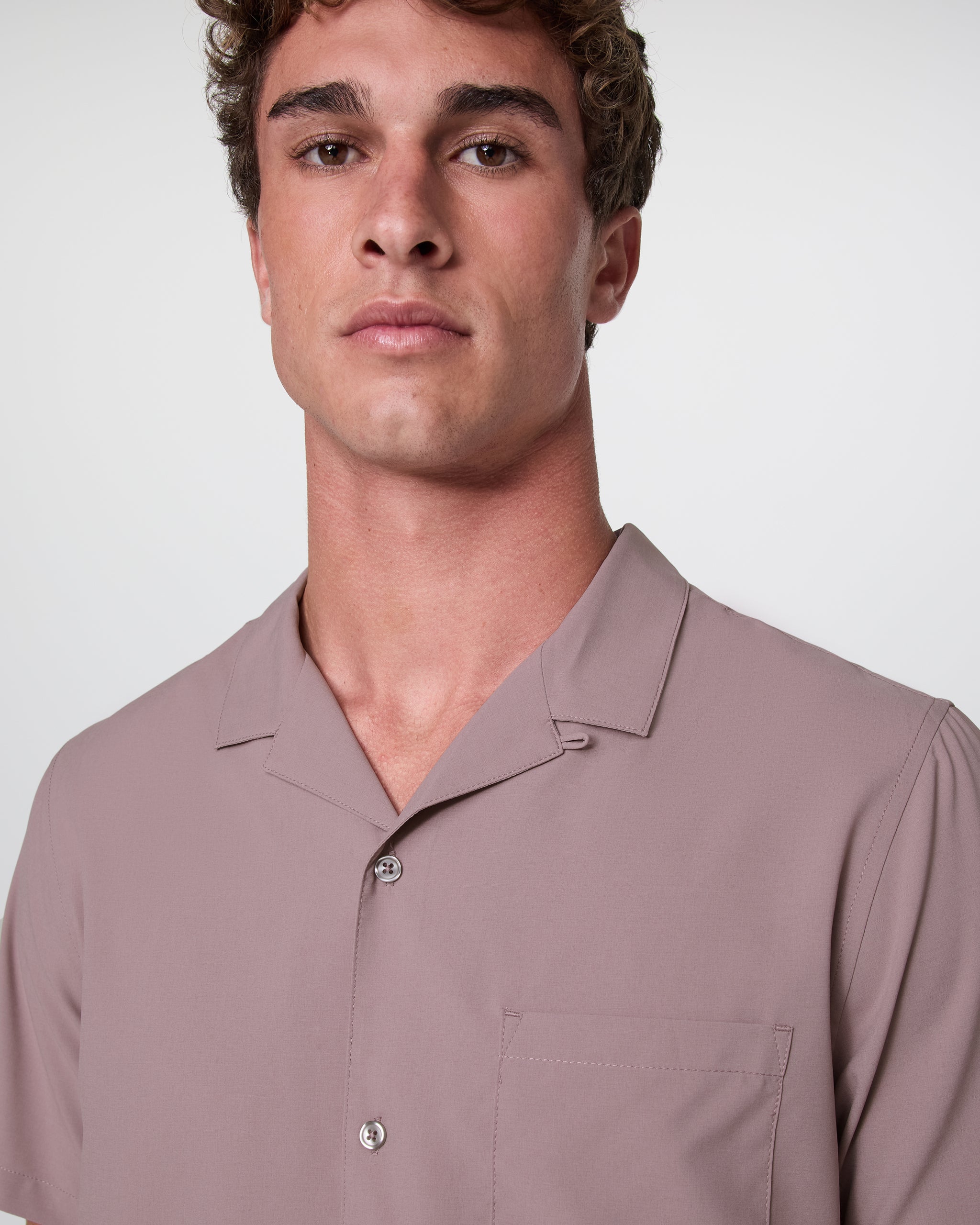 Seaport Button Down | Dark Umber Heather