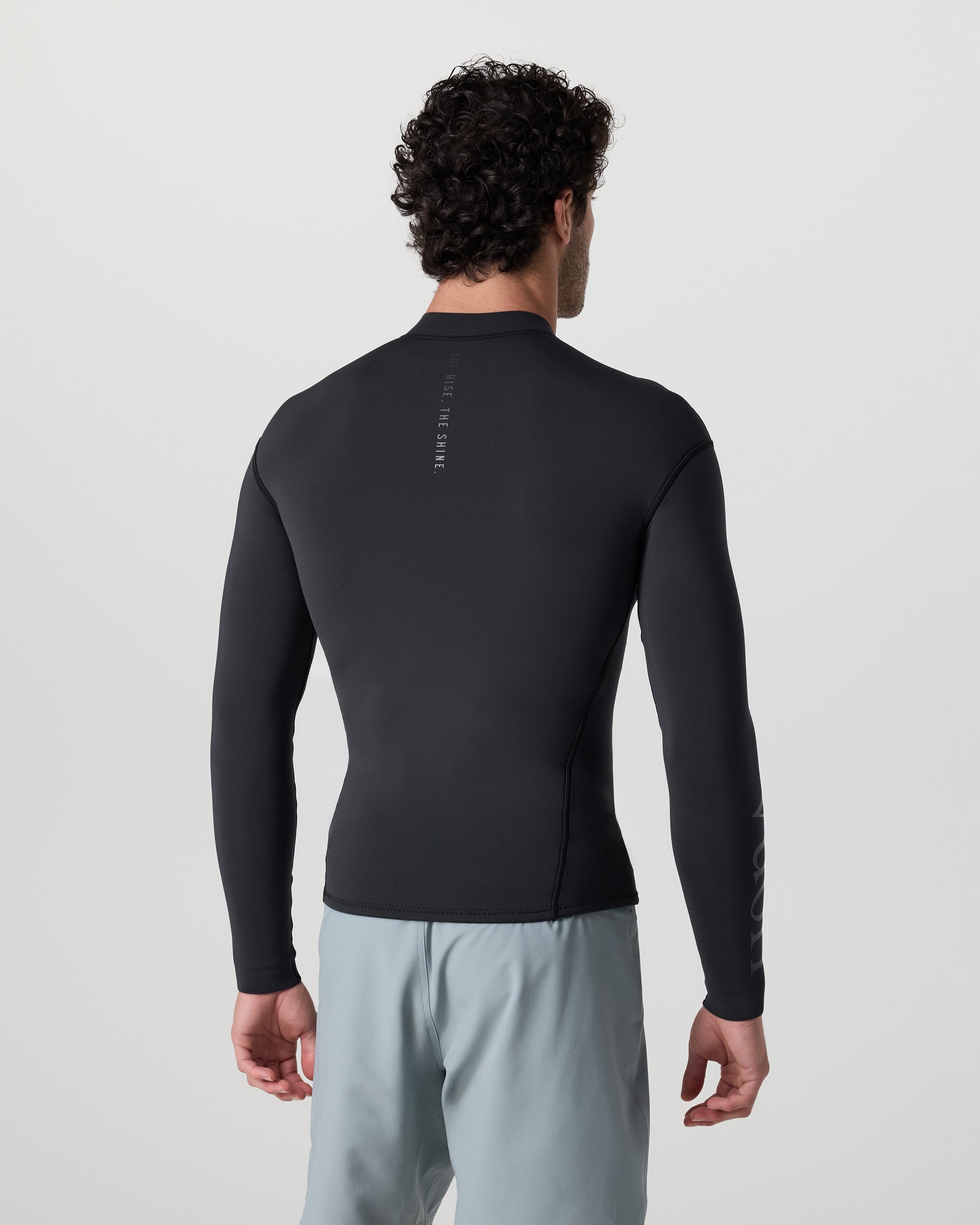 Long Sleeve Yulex Wetsuit Top | Washed Black