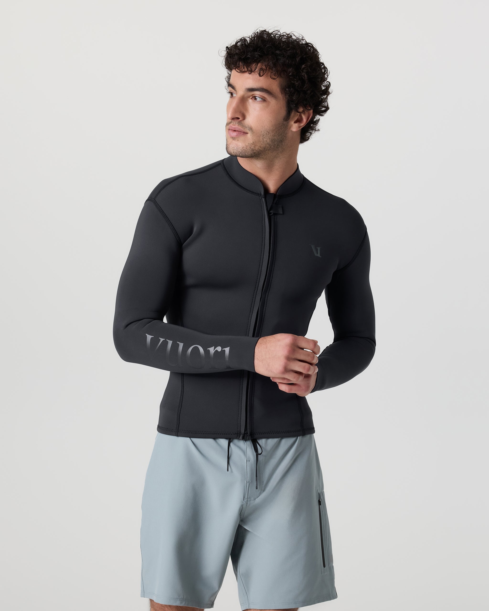 Long Sleeve Yulex Wetsuit Top | Washed Black