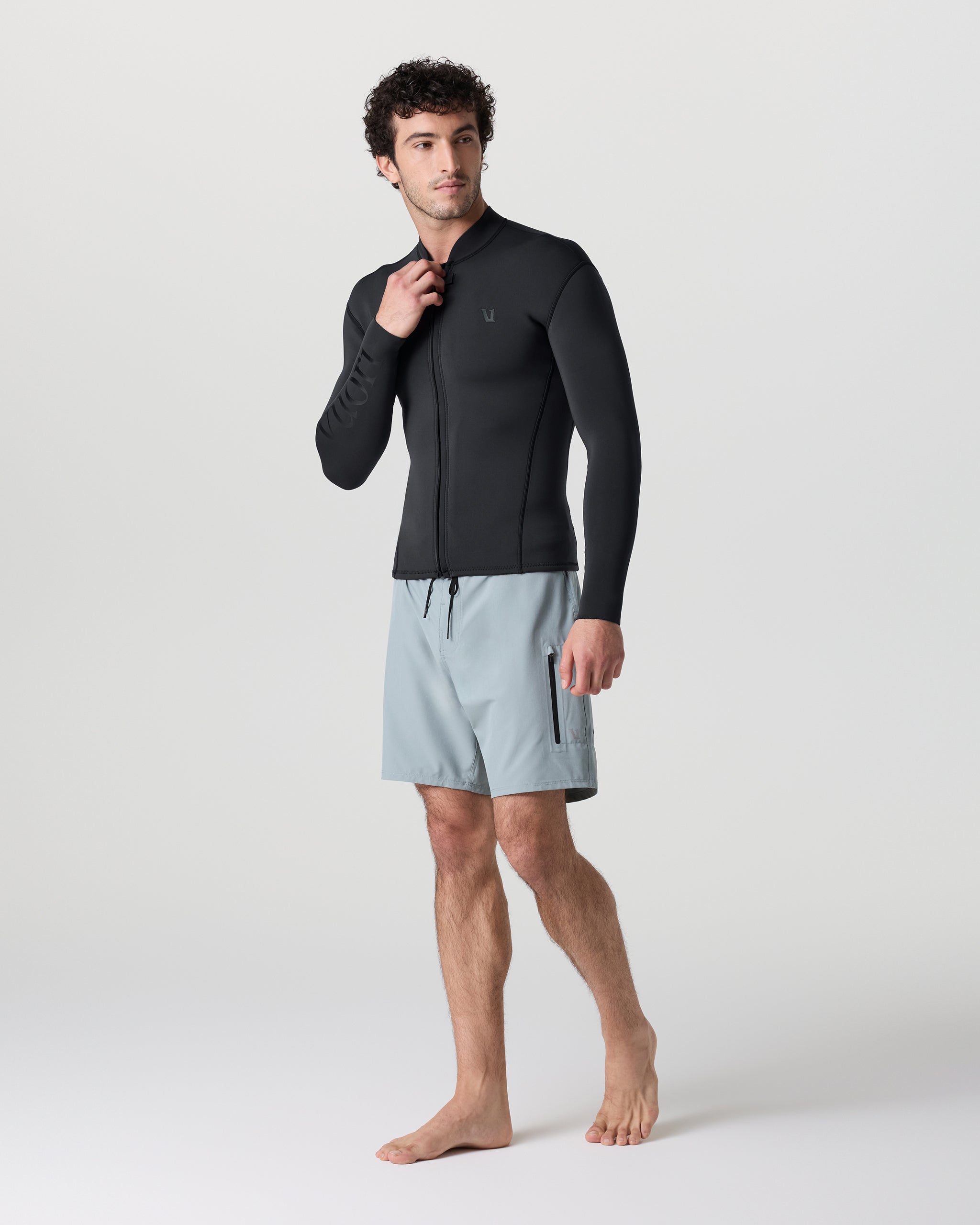 Long Sleeve Yulex Wetsuit Top | Washed Black