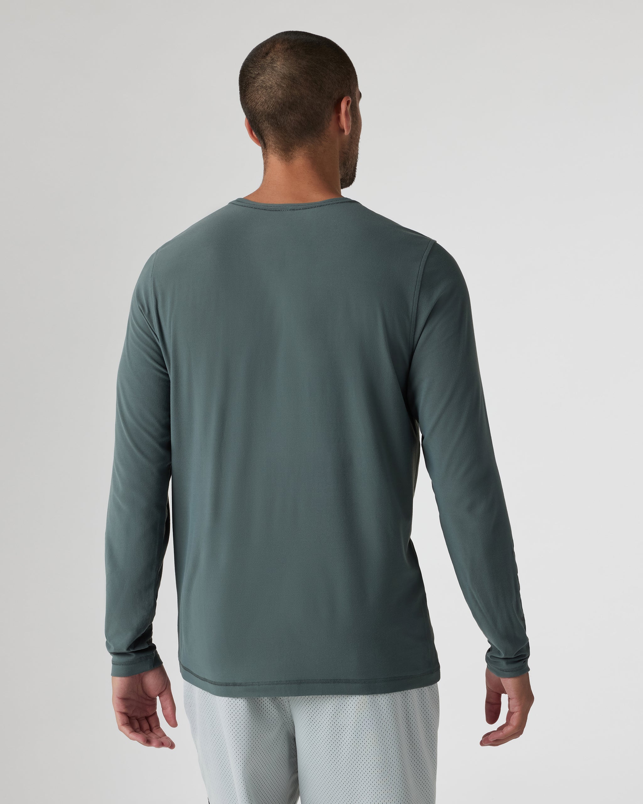 Long Sleeve Strato Graphic Tee | Smoked Beryl
