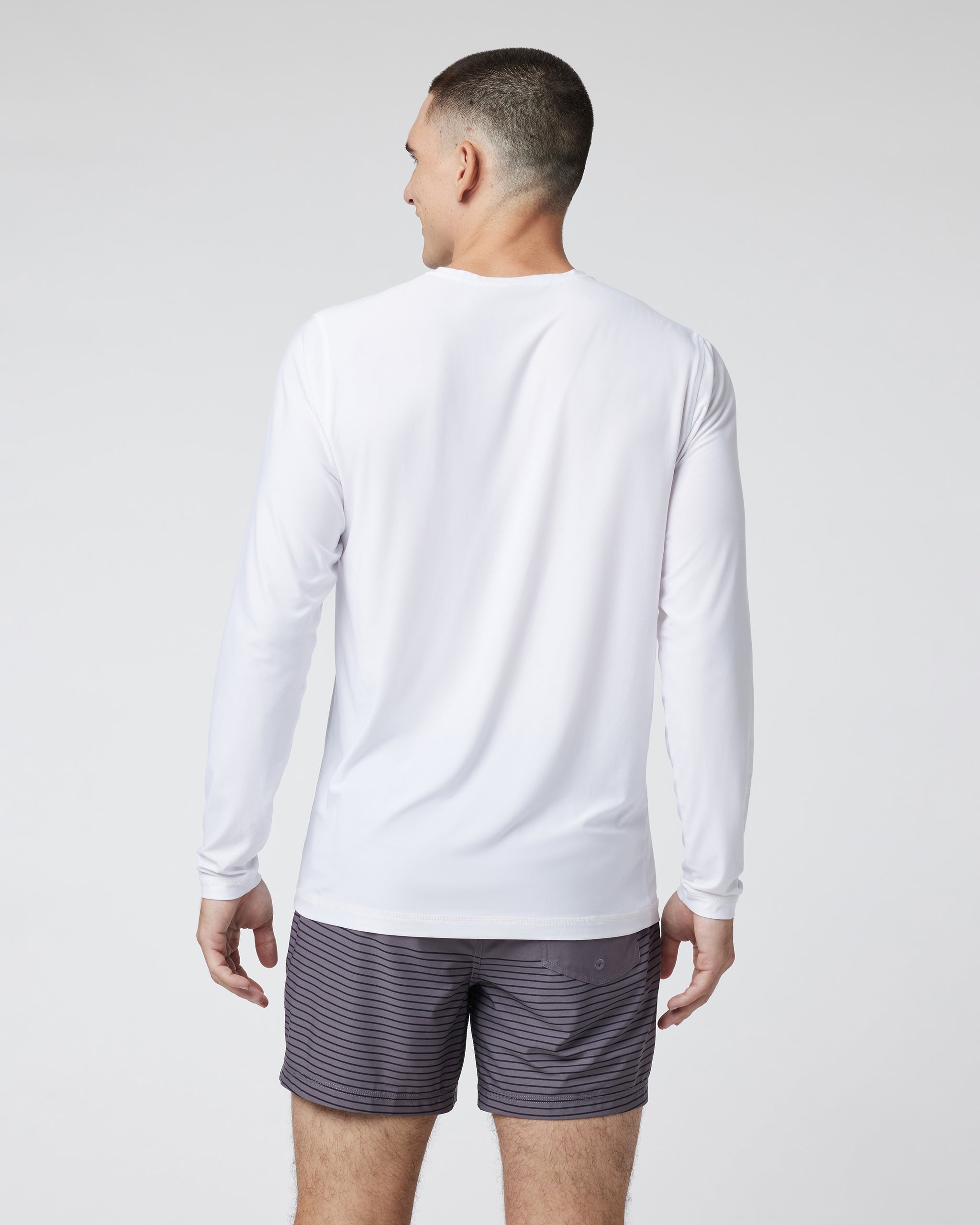 Long Sleeve Strato Graphic Tee | White