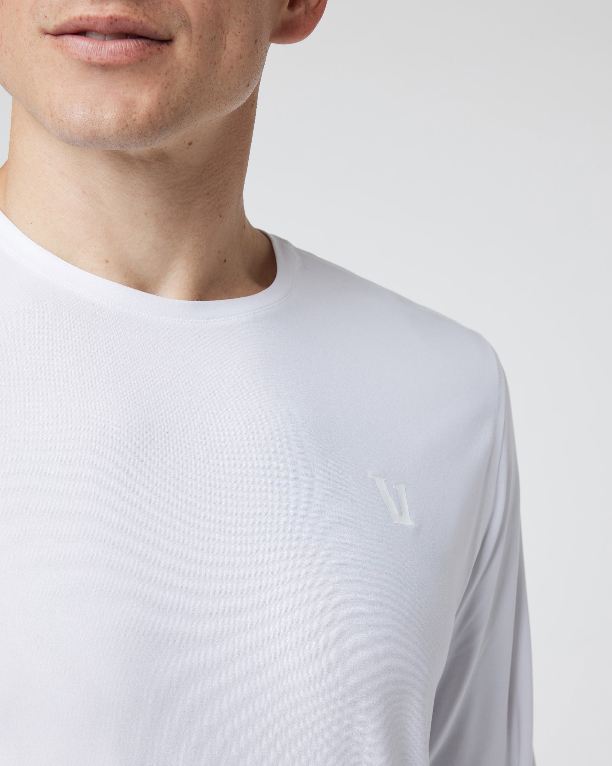 Long Sleeve Strato Graphic Tee | White