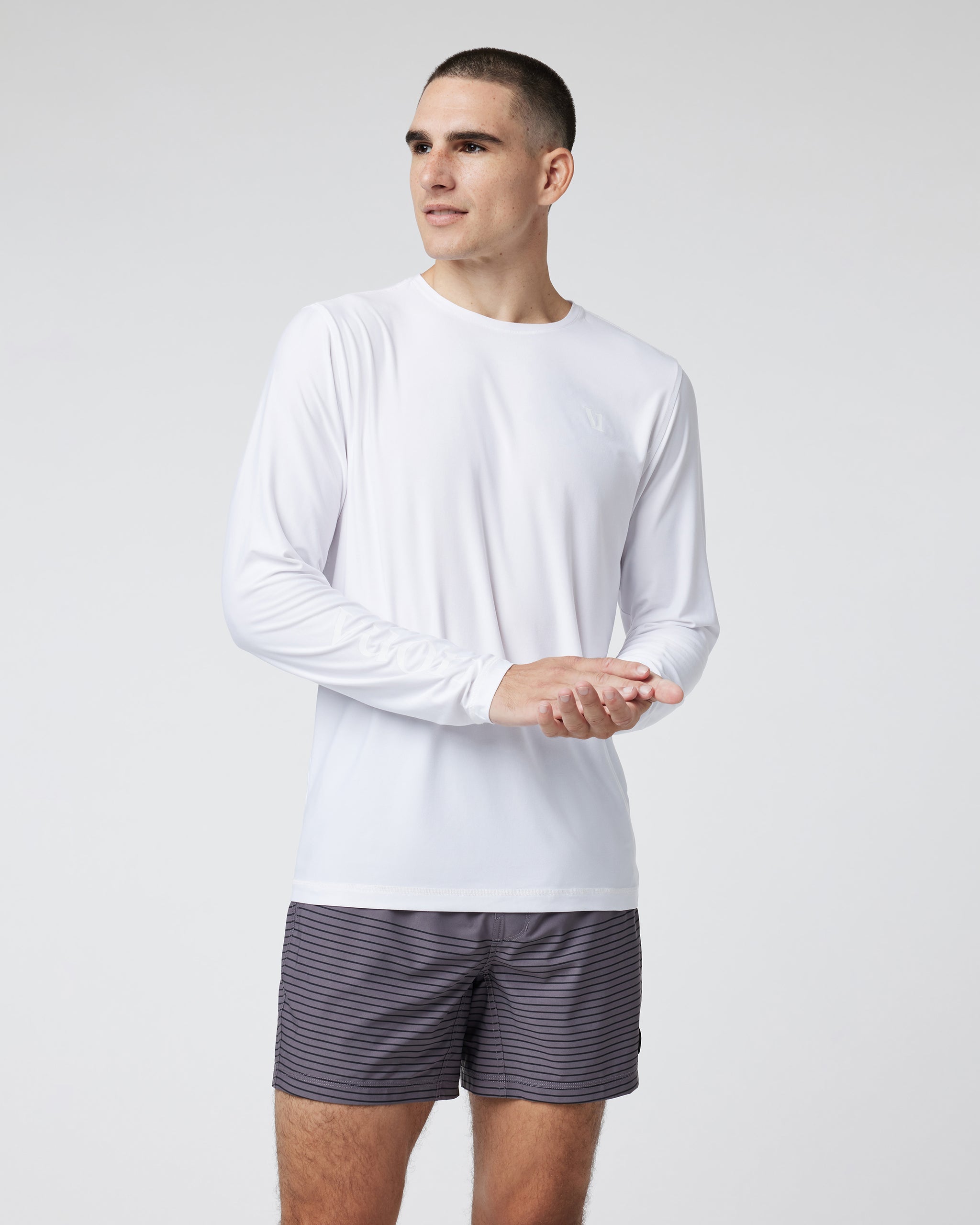 Long Sleeve Strato Graphic Tee | White
