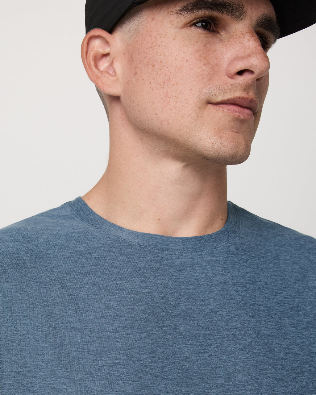 Strato Muscle Tee | Pool Blue Heather