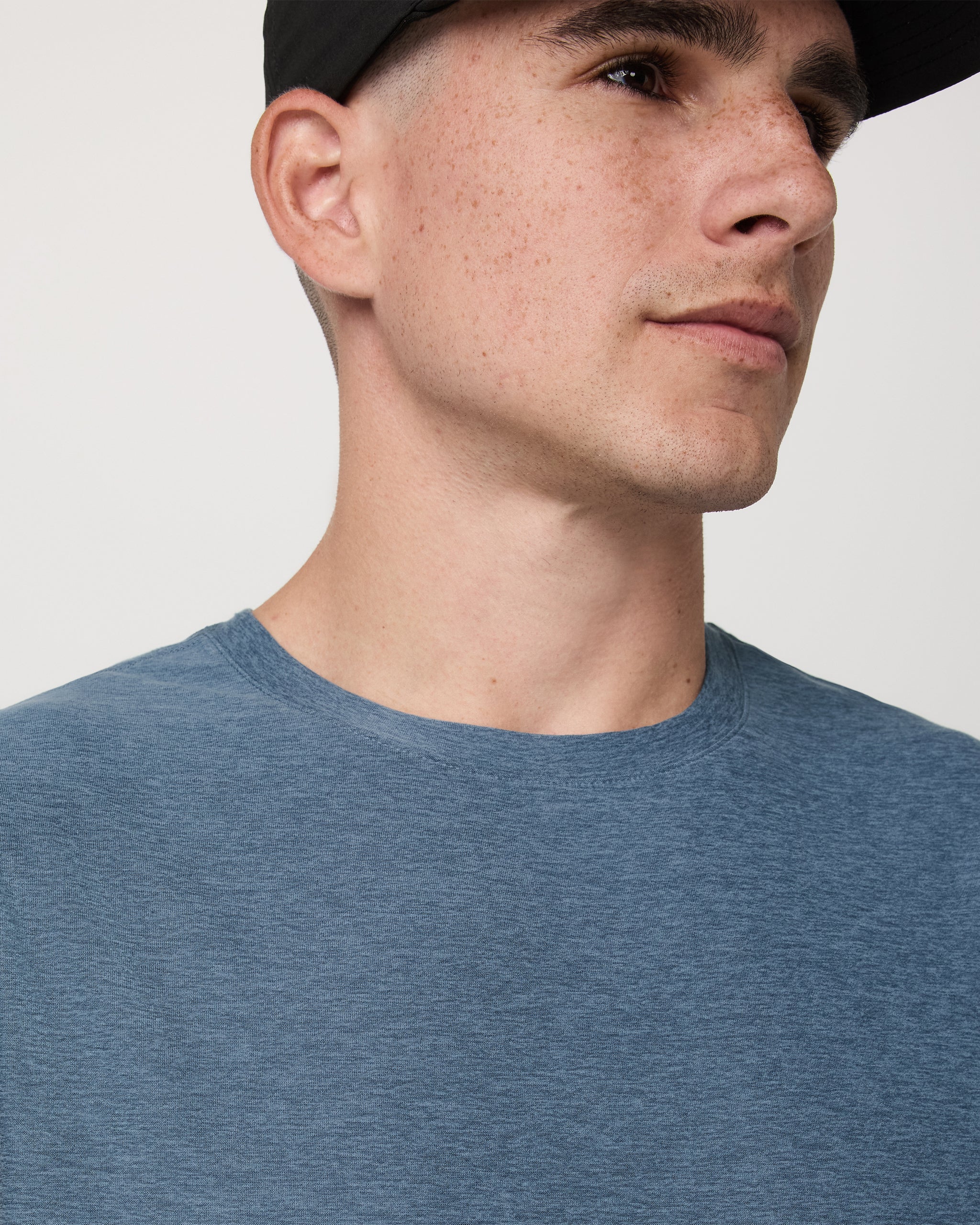 Strato Muscle Tee | Pool Blue Heather