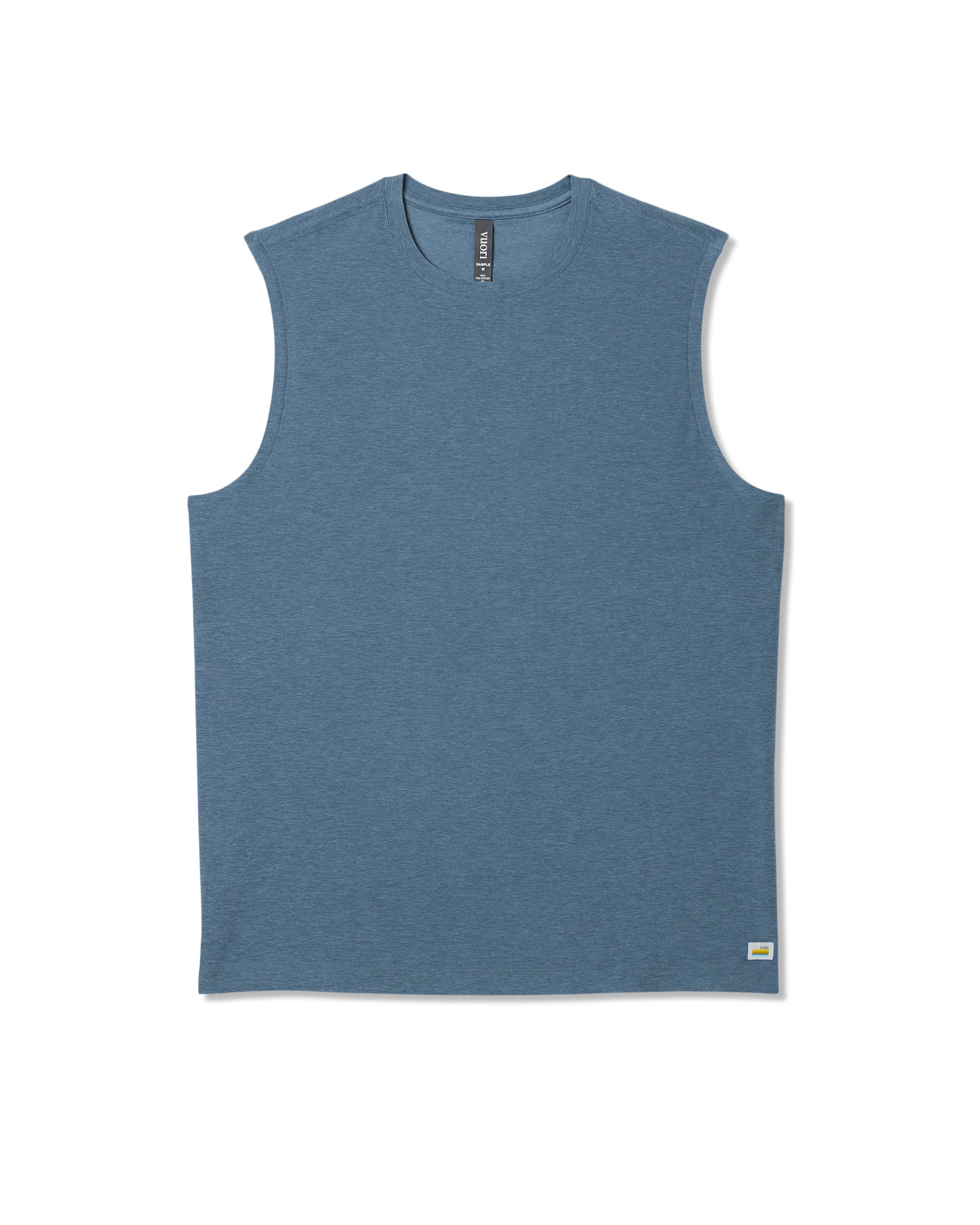 Strato Muscle Tee | Pool Blue Heather
