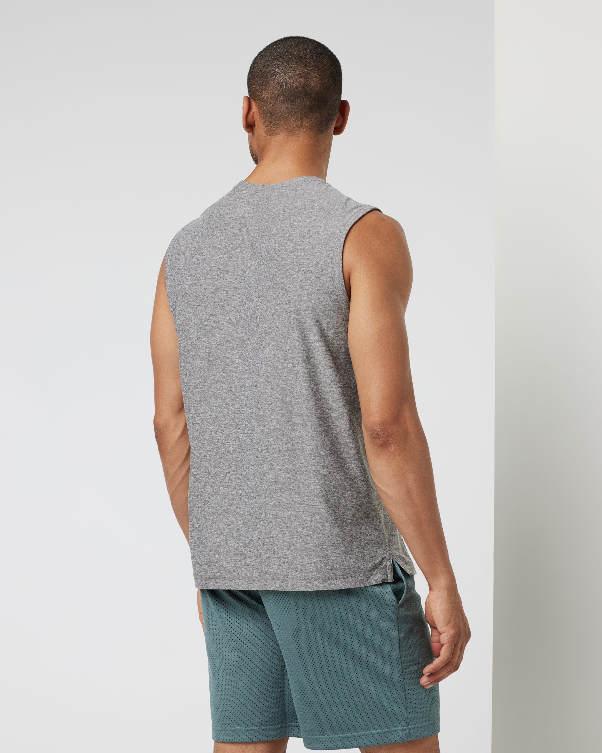 Strato Muscle Tee | Heather Grey