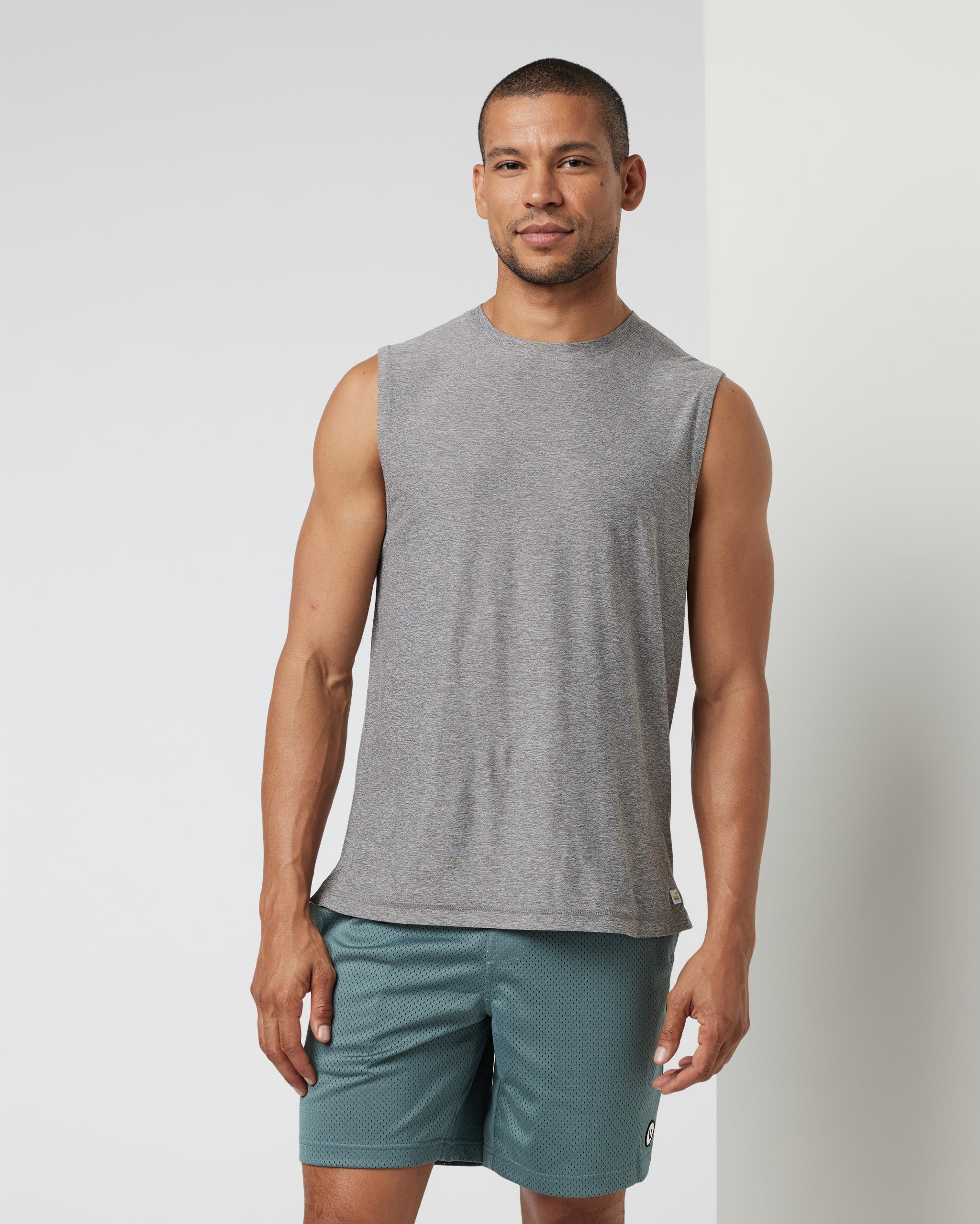 Strato Muscle Tee | Heather Grey