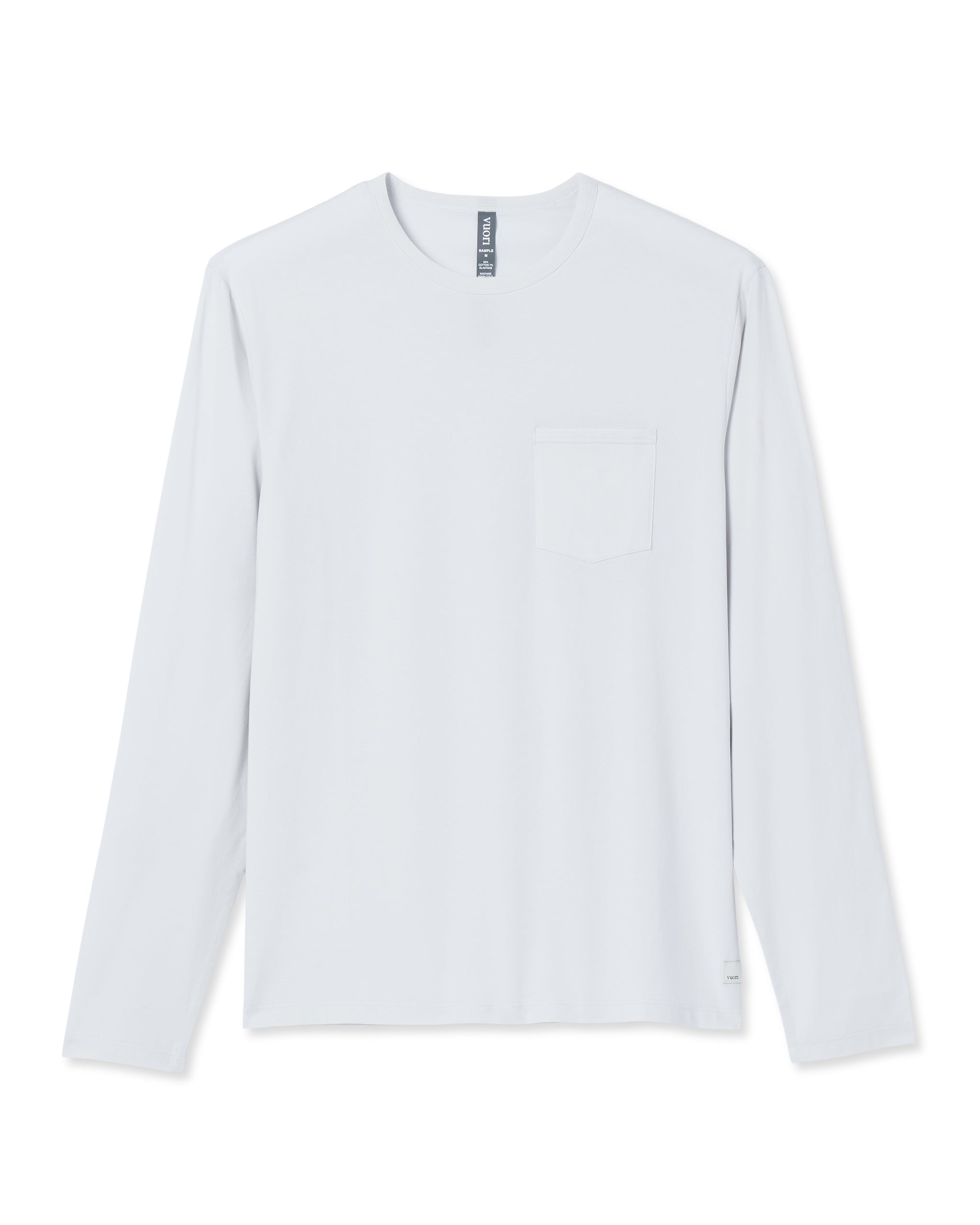 Long Sleeve Men's Feather Tee | Frost Grey