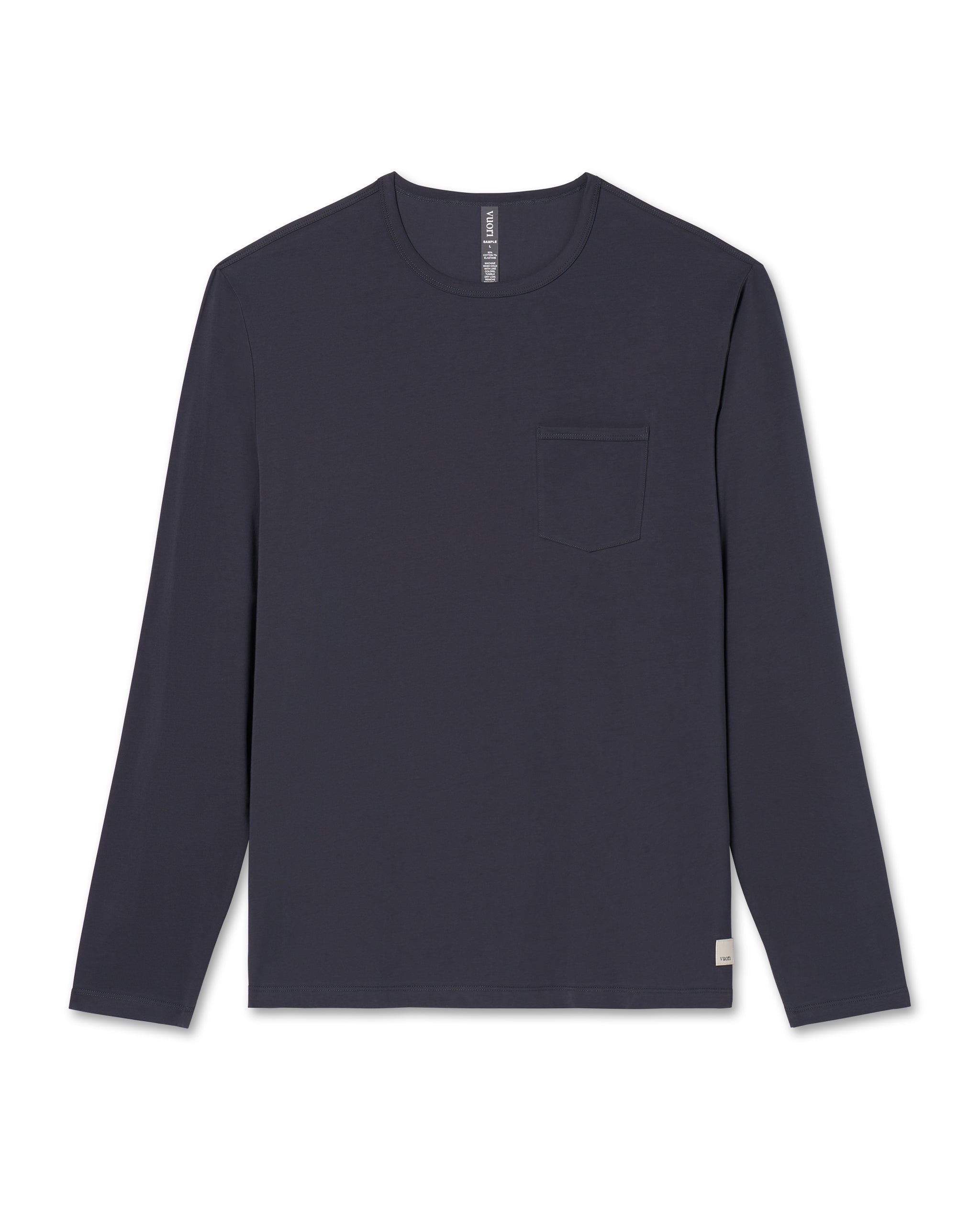 Long Sleeve Men's Feather Tee | Navy