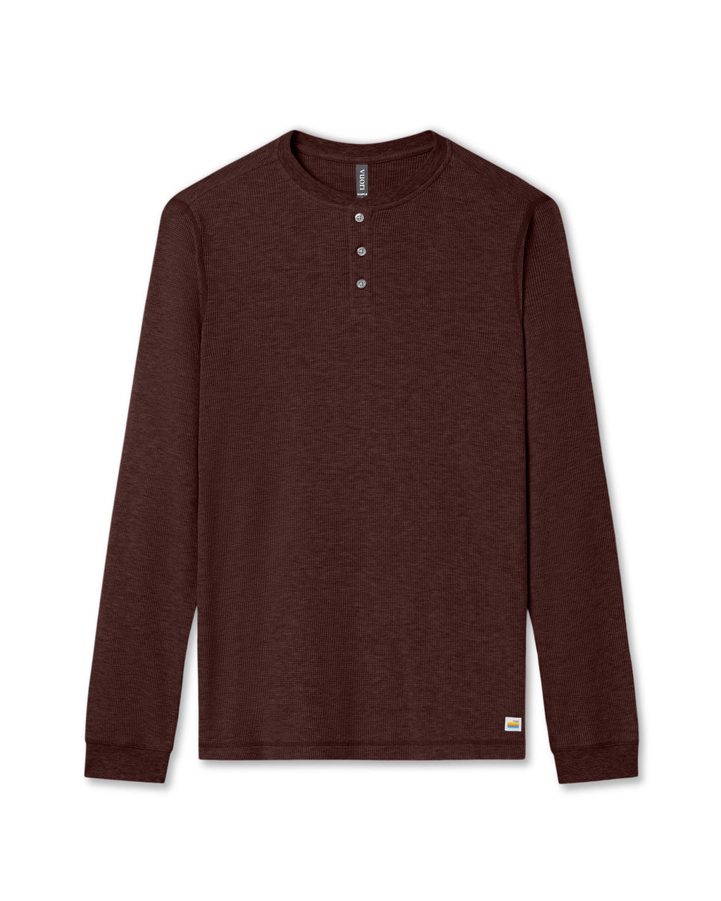 Waffle Henley | Burgundy