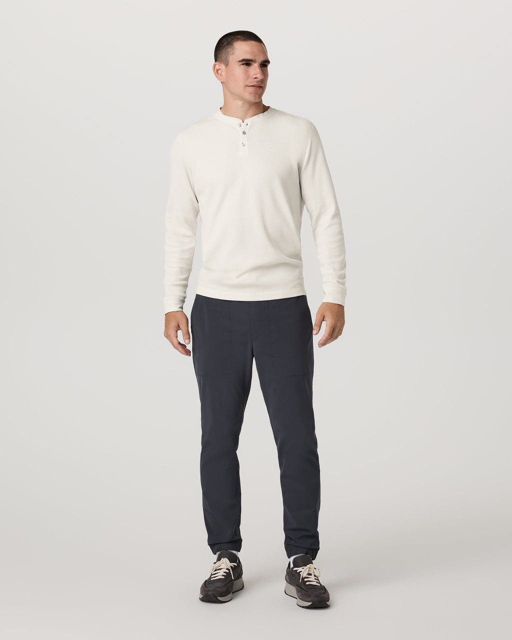 Waffle Henley | Marshmallow