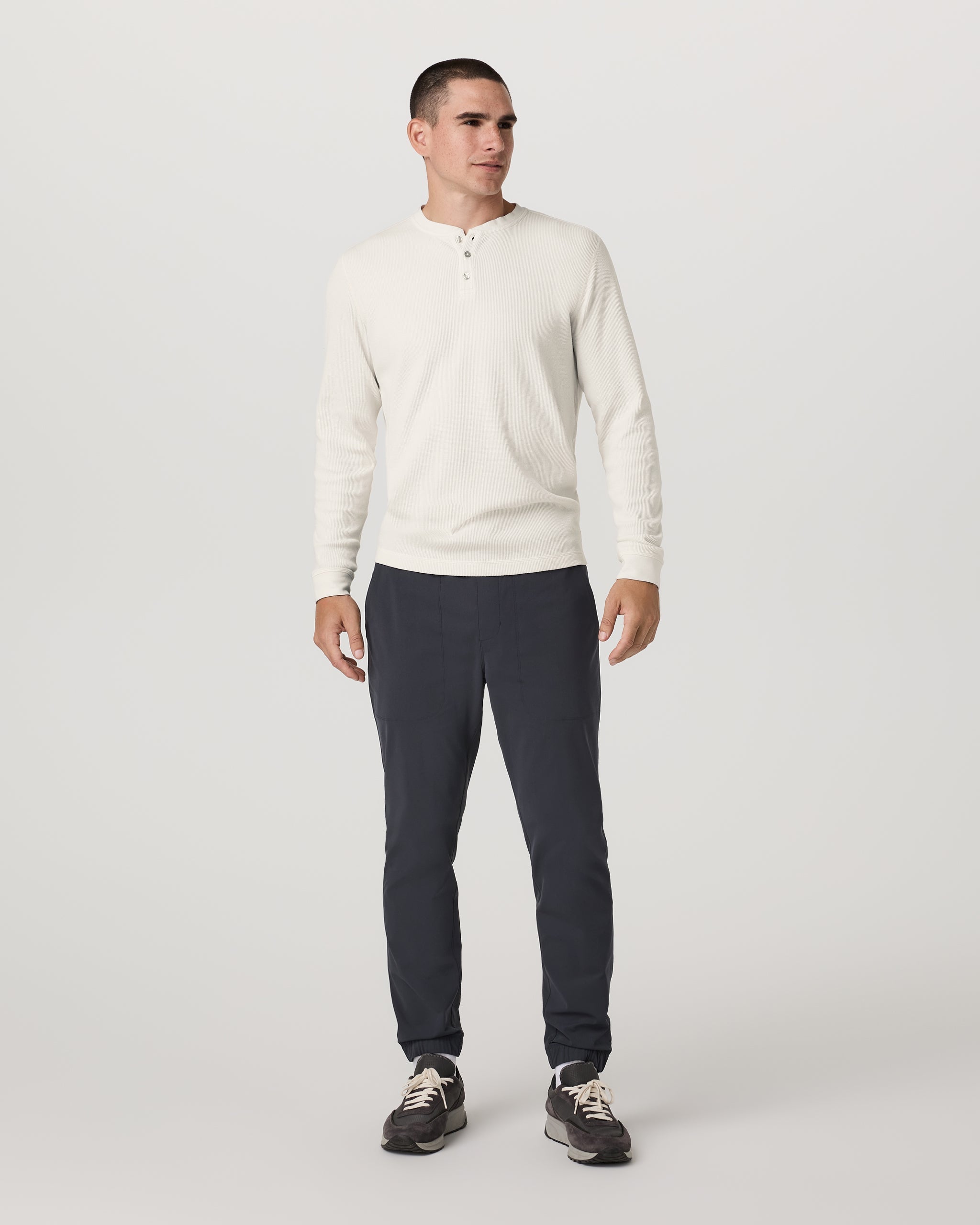 Waffle Henley | Marshmallow