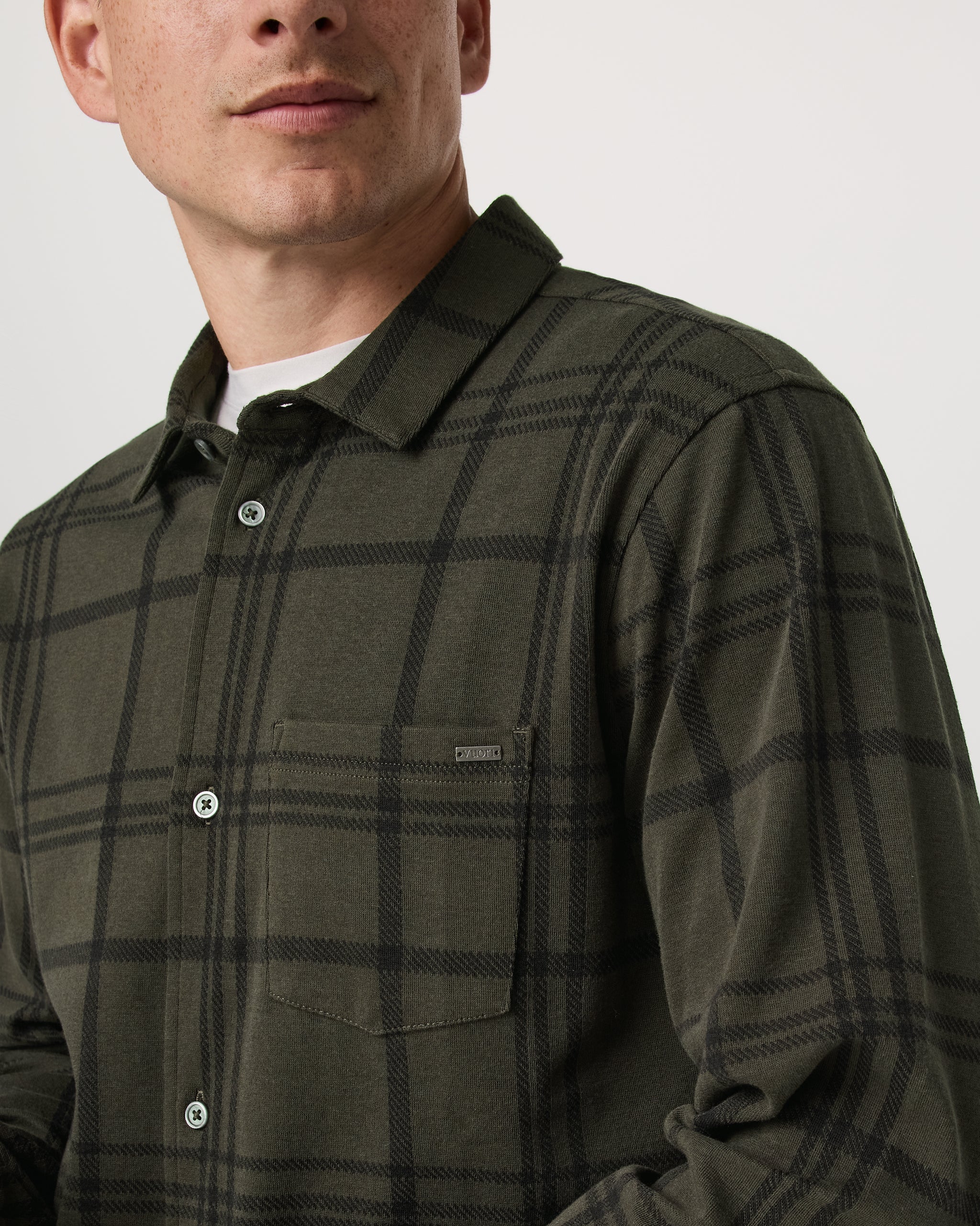 Seaview Plaid Button Down Shirt | Dark Oregano
