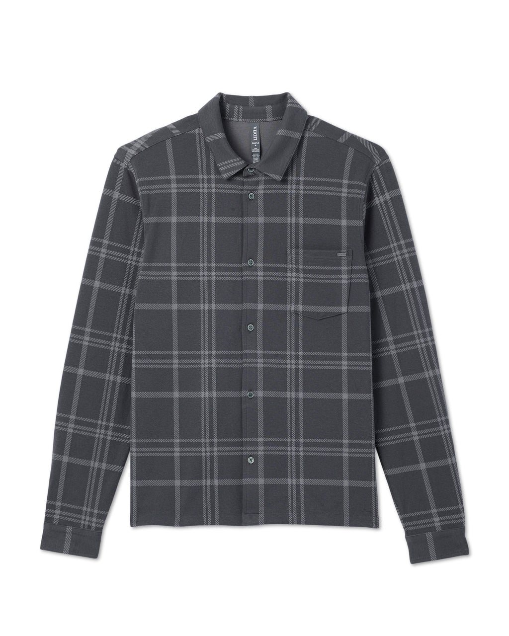 Seaview Plaid Button Down Shirt | Dark Pewter