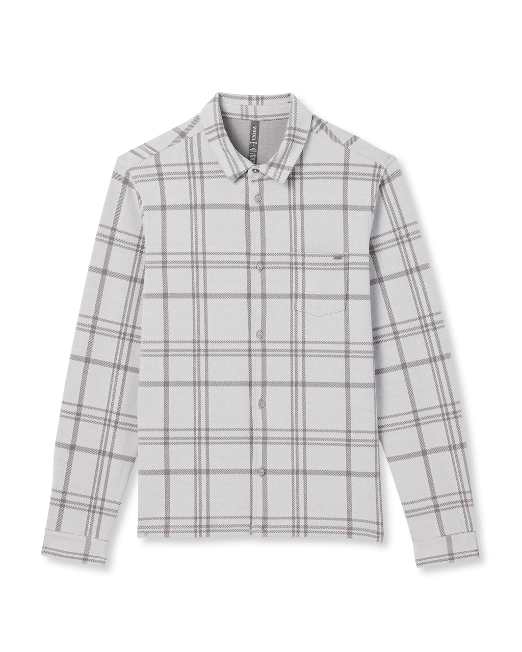 Seaview Plaid Button Down Shirt | Frost Grey