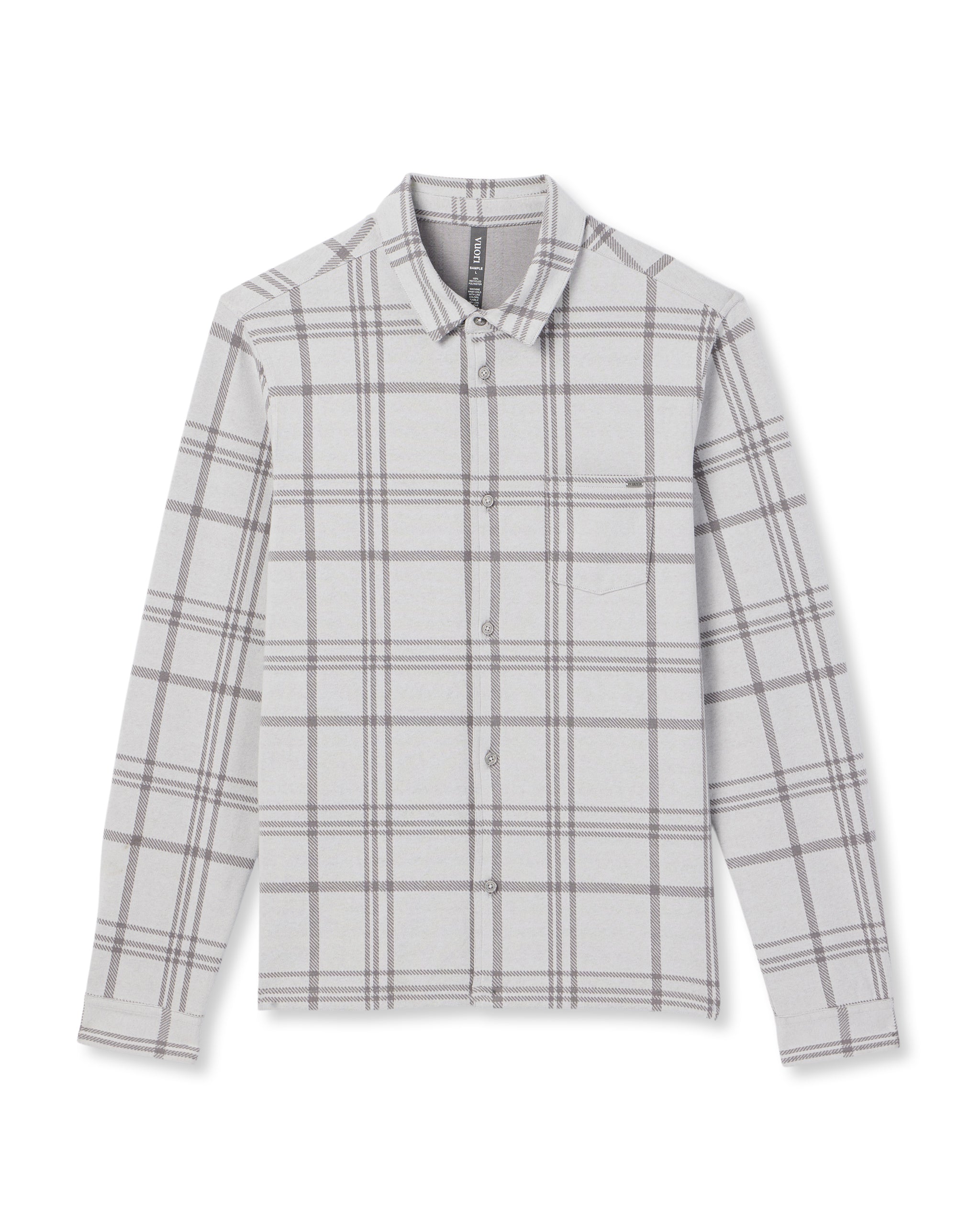 Seaview Plaid Button Down Shirt | Frost Grey