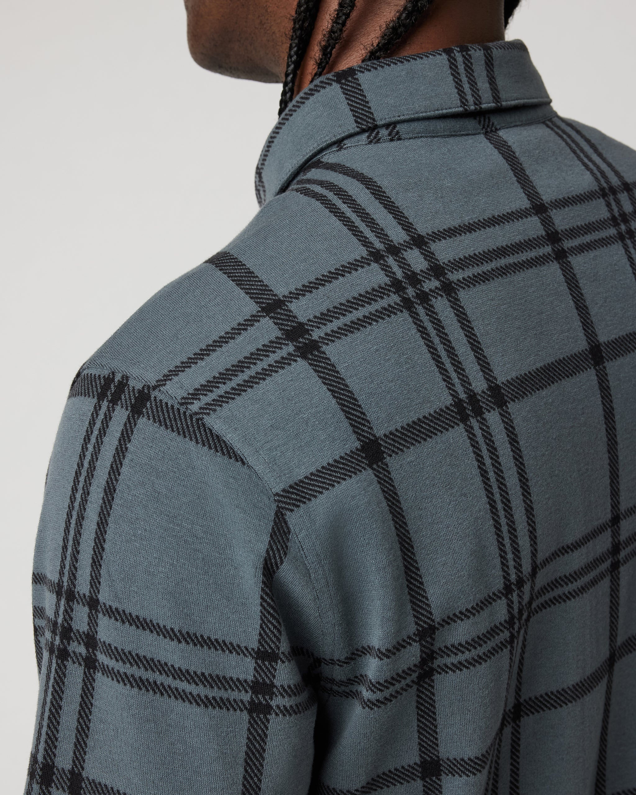 Seaview Plaid Button Down Shirt | Smoked Beryl