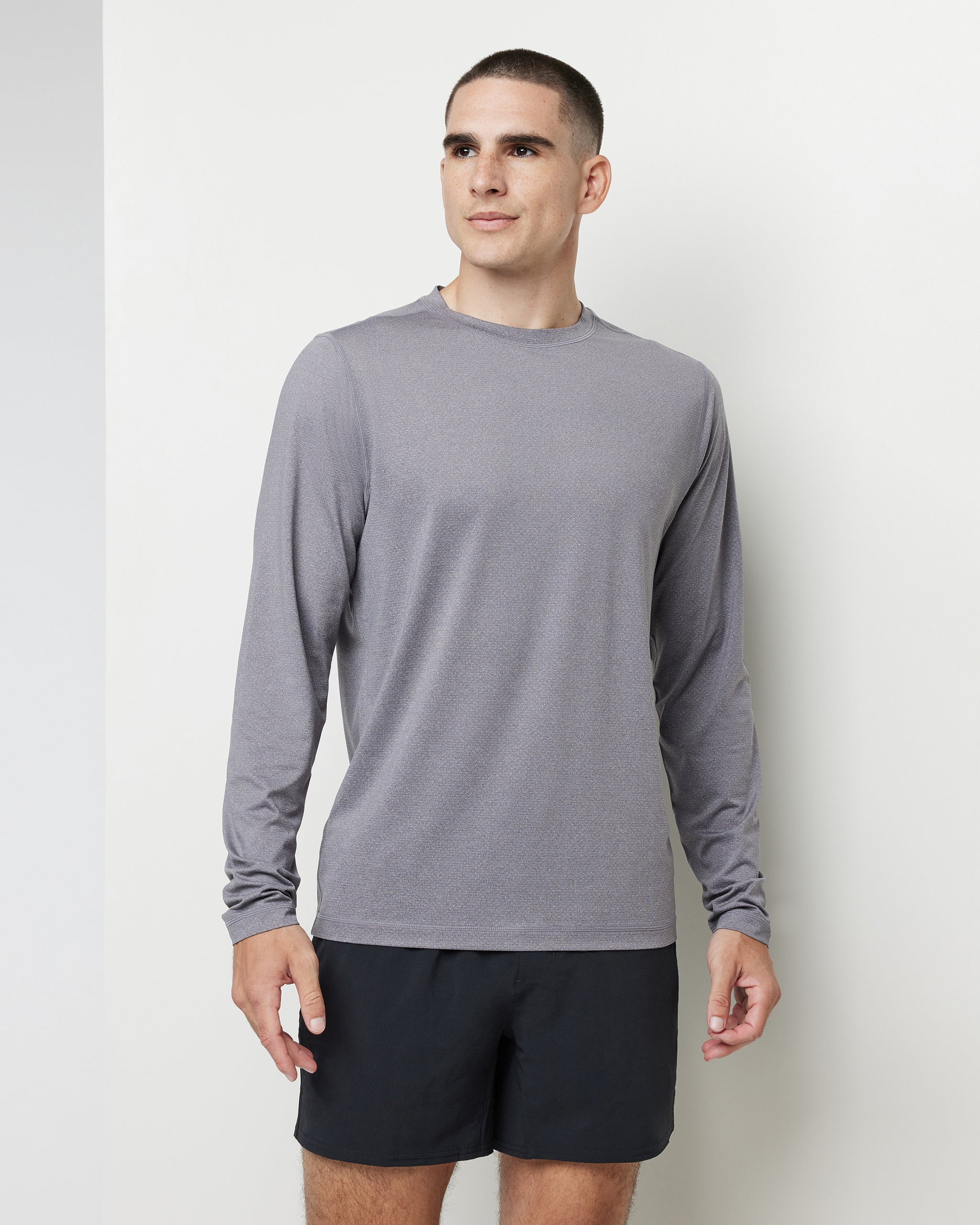 Long Sleeve Tradewind Performance Tee 2.0 | Port Heather
