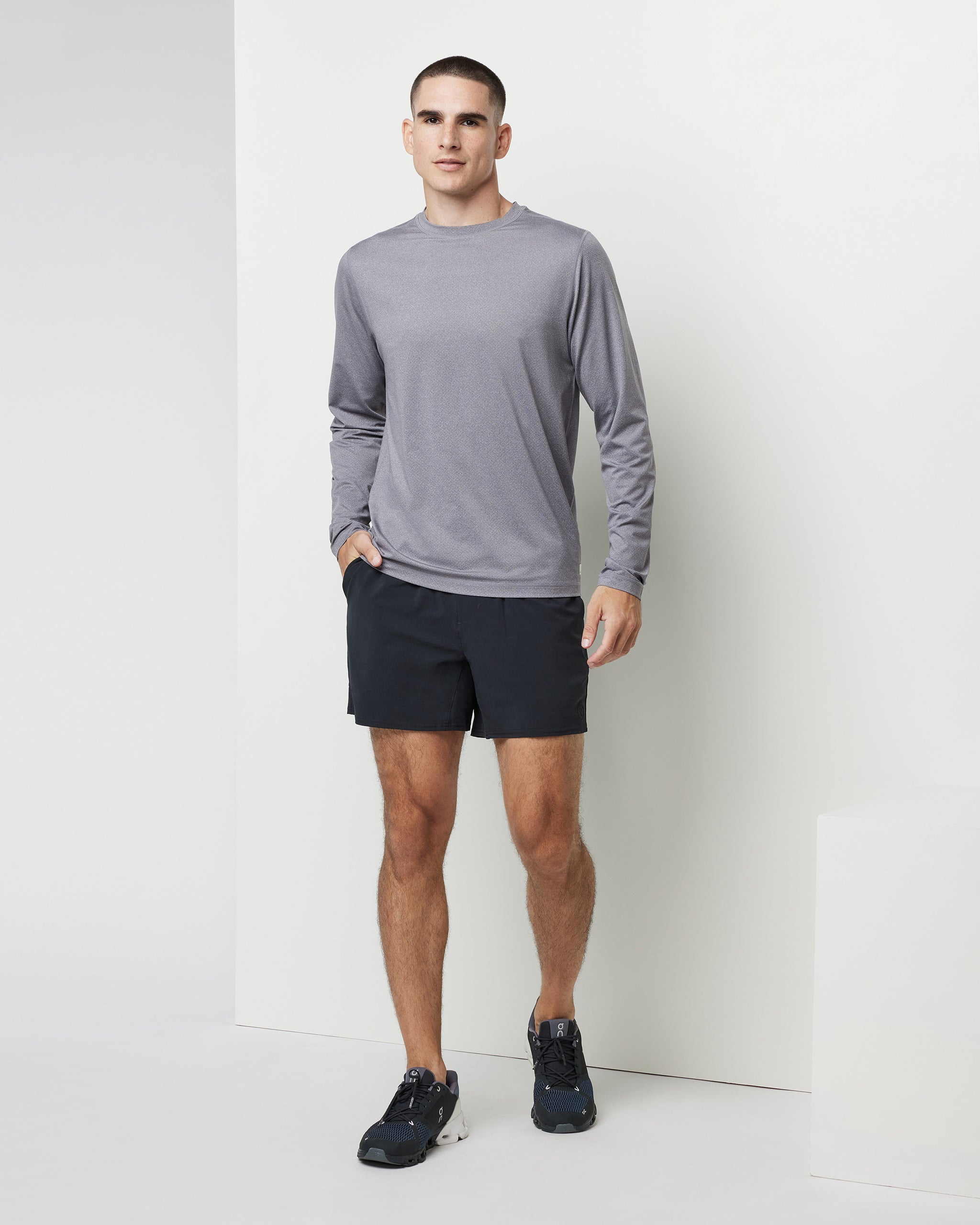 Long Sleeve Tradewind Performance Tee 2.0 | Port Heather