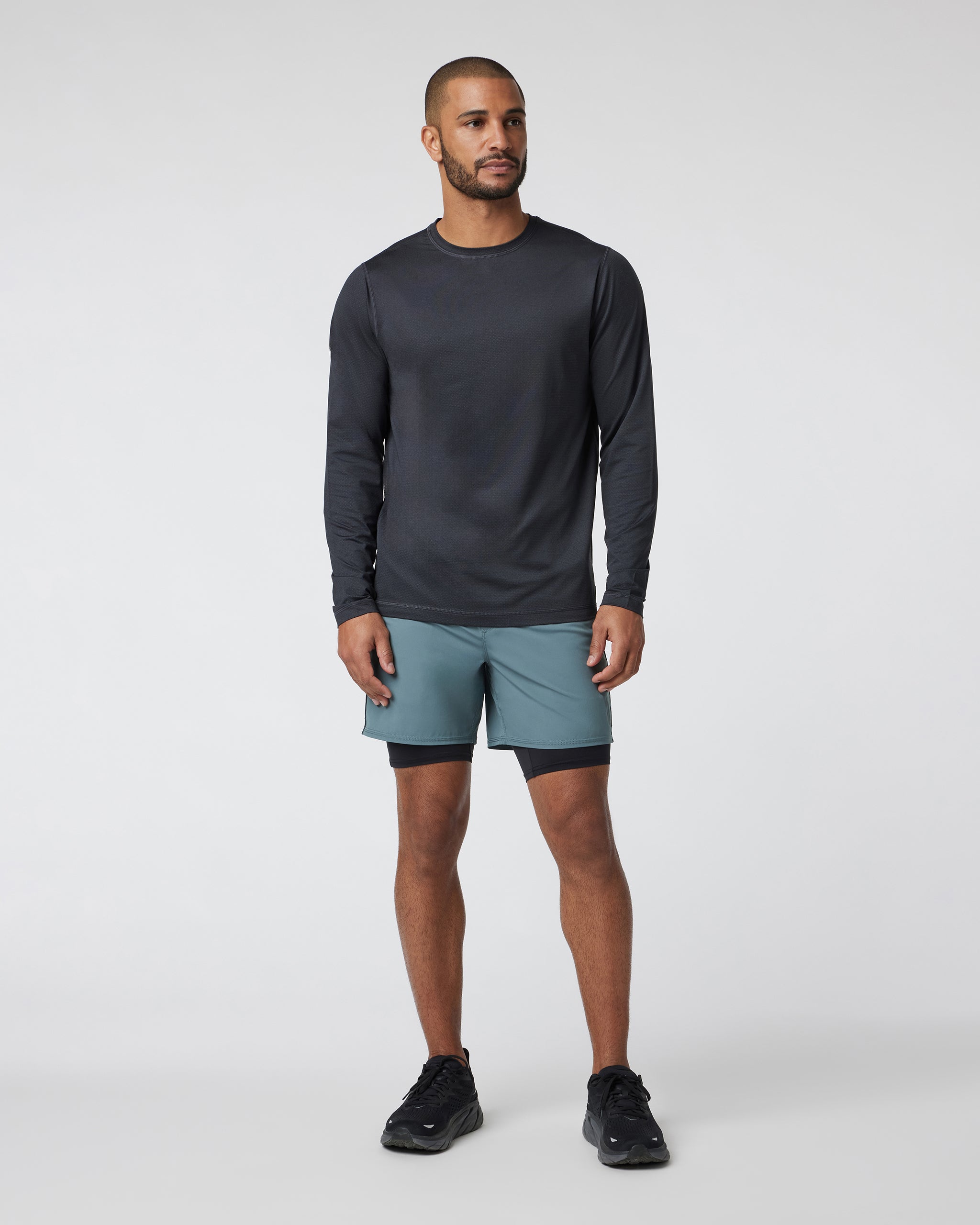 Long Sleeve Tradewind Performance Tee 2.0 | Black Heather