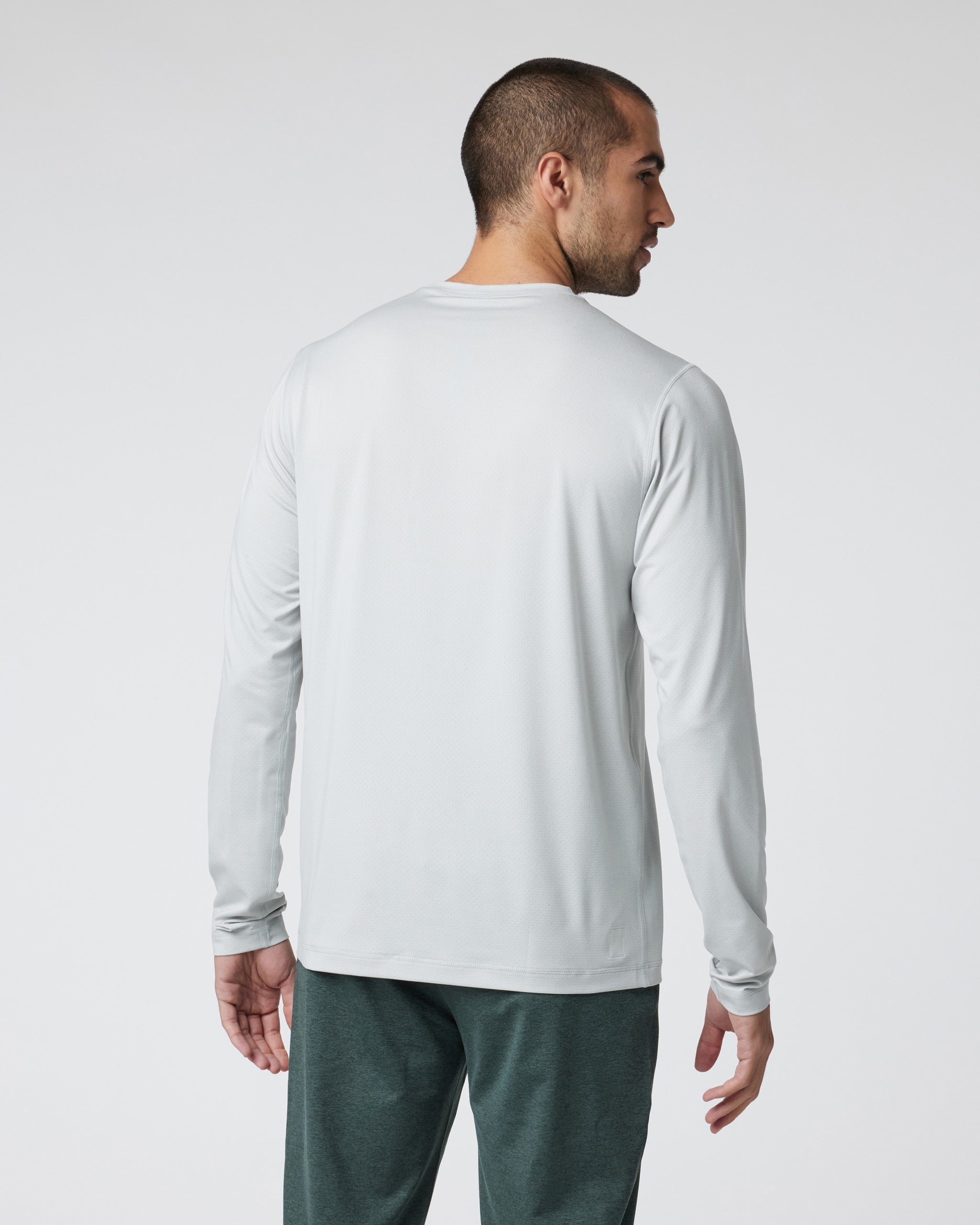 Long Sleeve Tradewind Performance Tee 2.0 | Sky Grey Heather