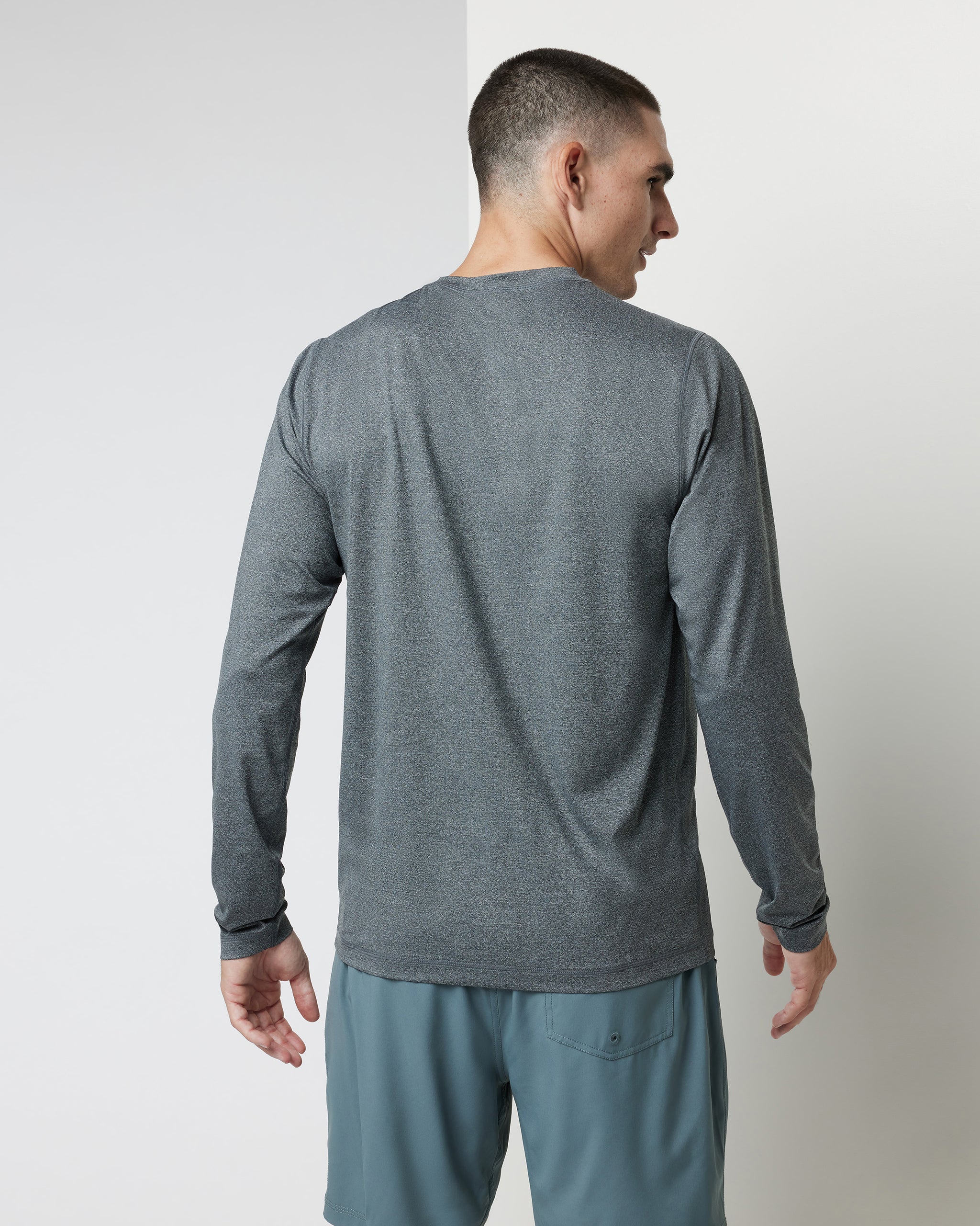 Long Sleeve Tradewind Performance Tee 2.0 | Heather Grey
