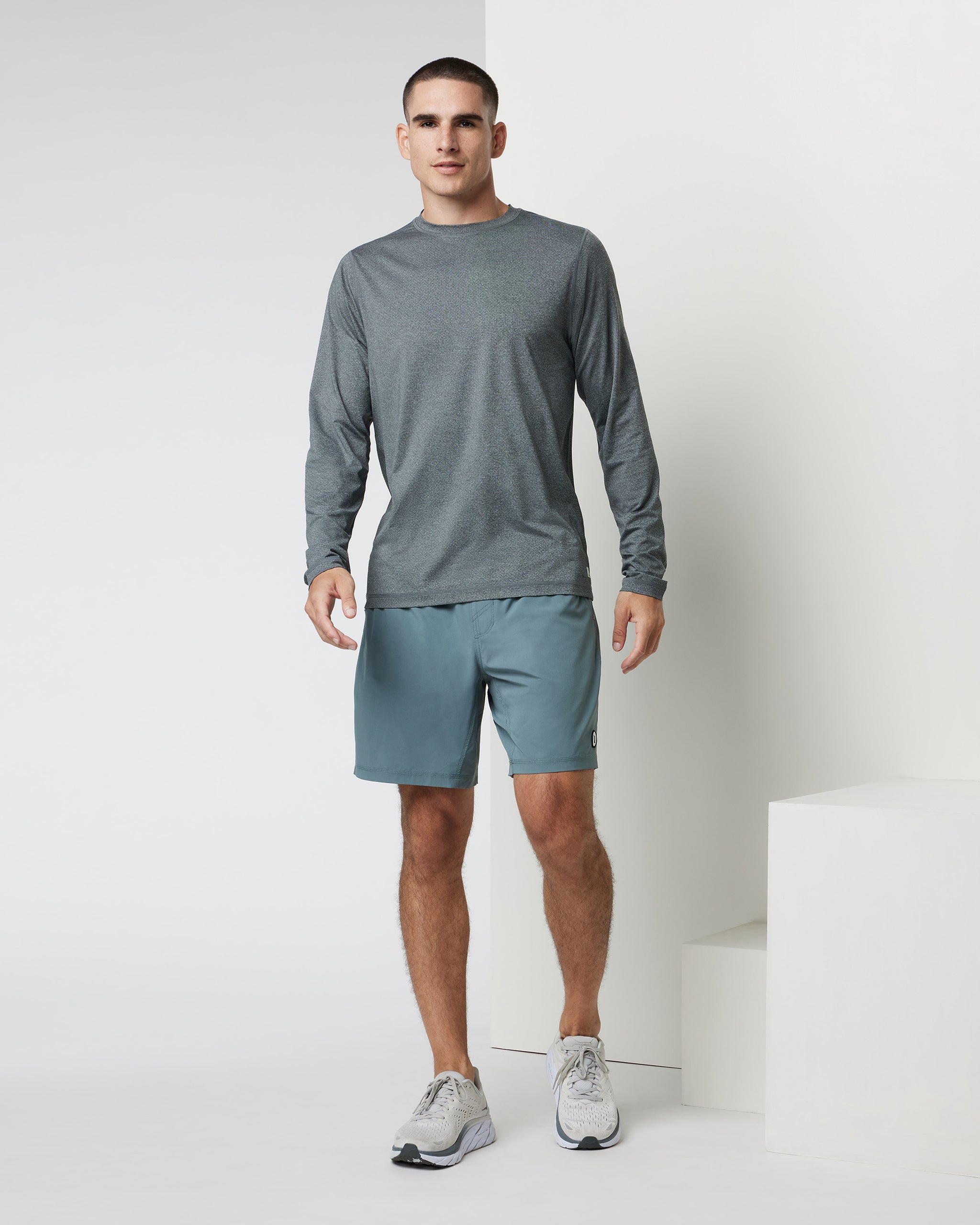 Long Sleeve Tradewind Performance Tee 2.0 | Heather Grey