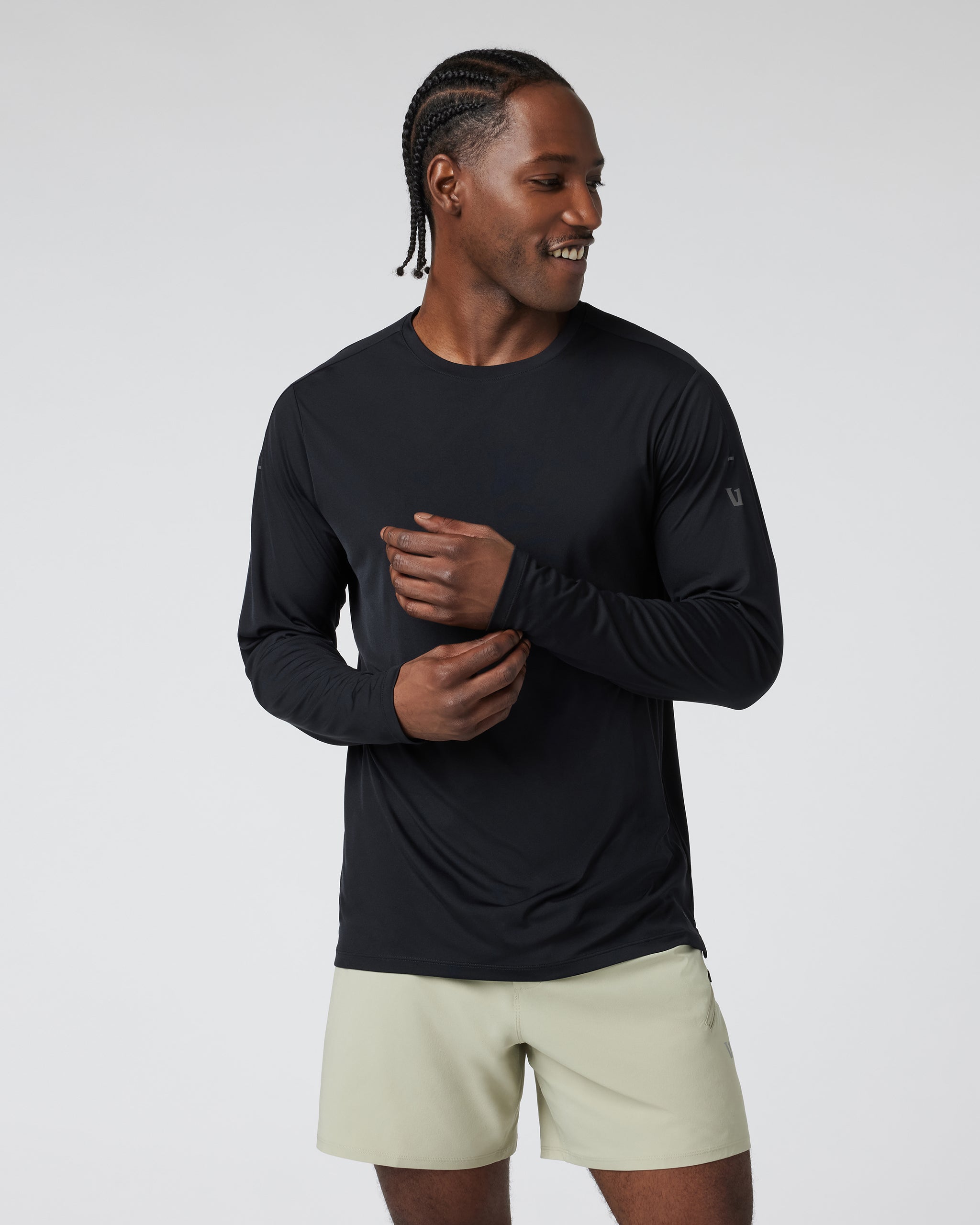 Long Sleeve Terra Run Tee | Black