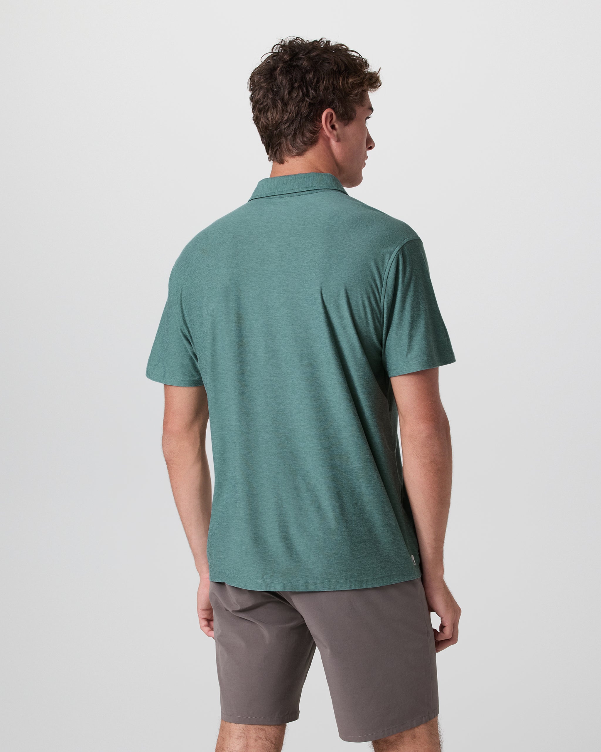 Short Sleeve Strato Button Down | Bluegrass Heather