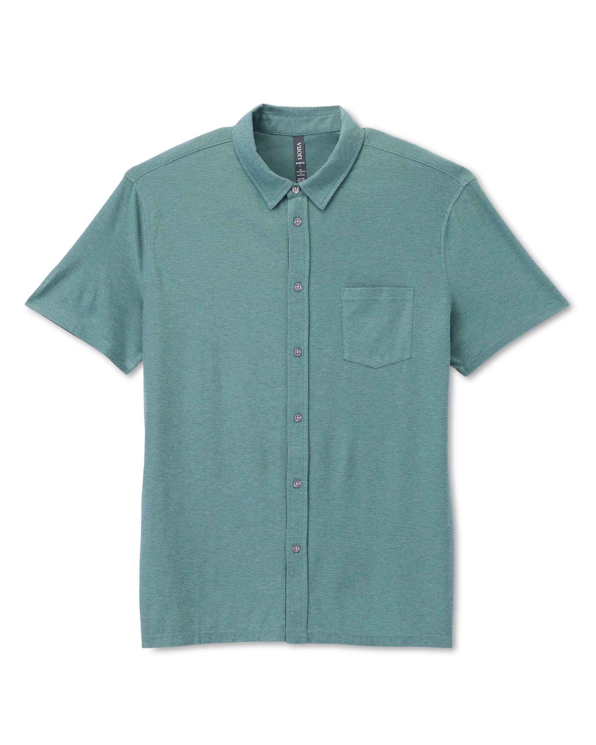 Short Sleeve Strato Button Down | Bluegrass Heather