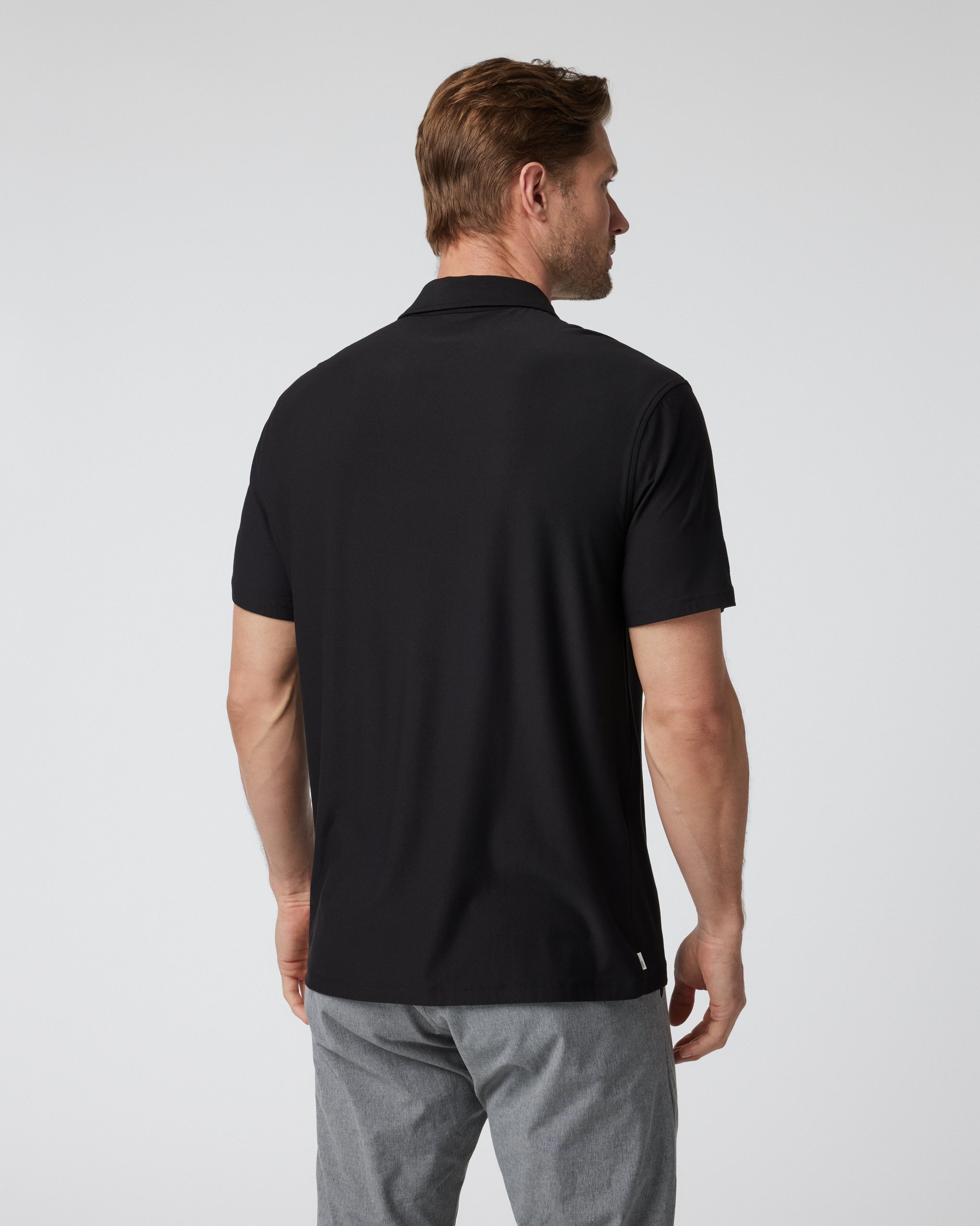 Short Sleeve Strato Button Down | Black