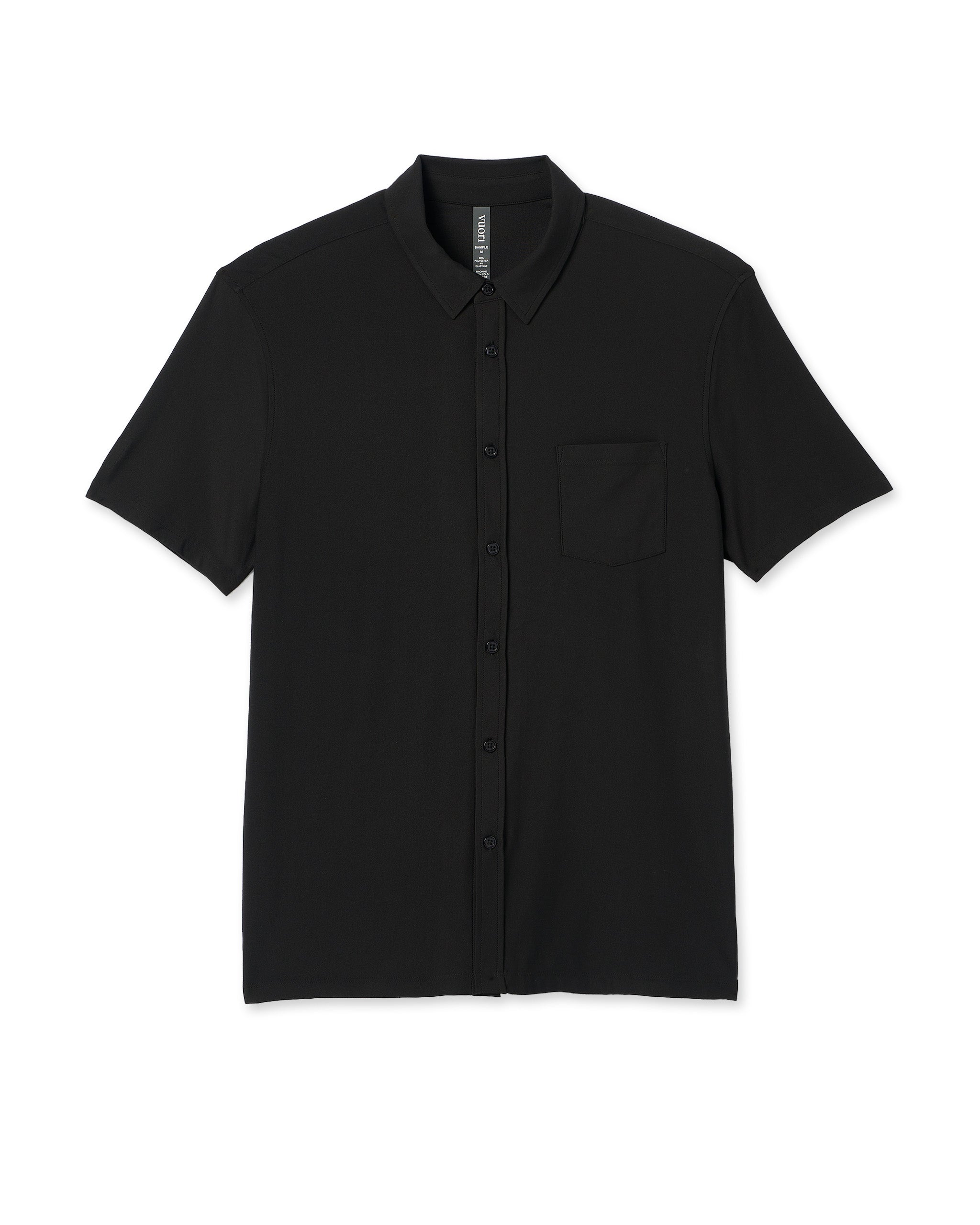 Short Sleeve Strato Button Down | Black