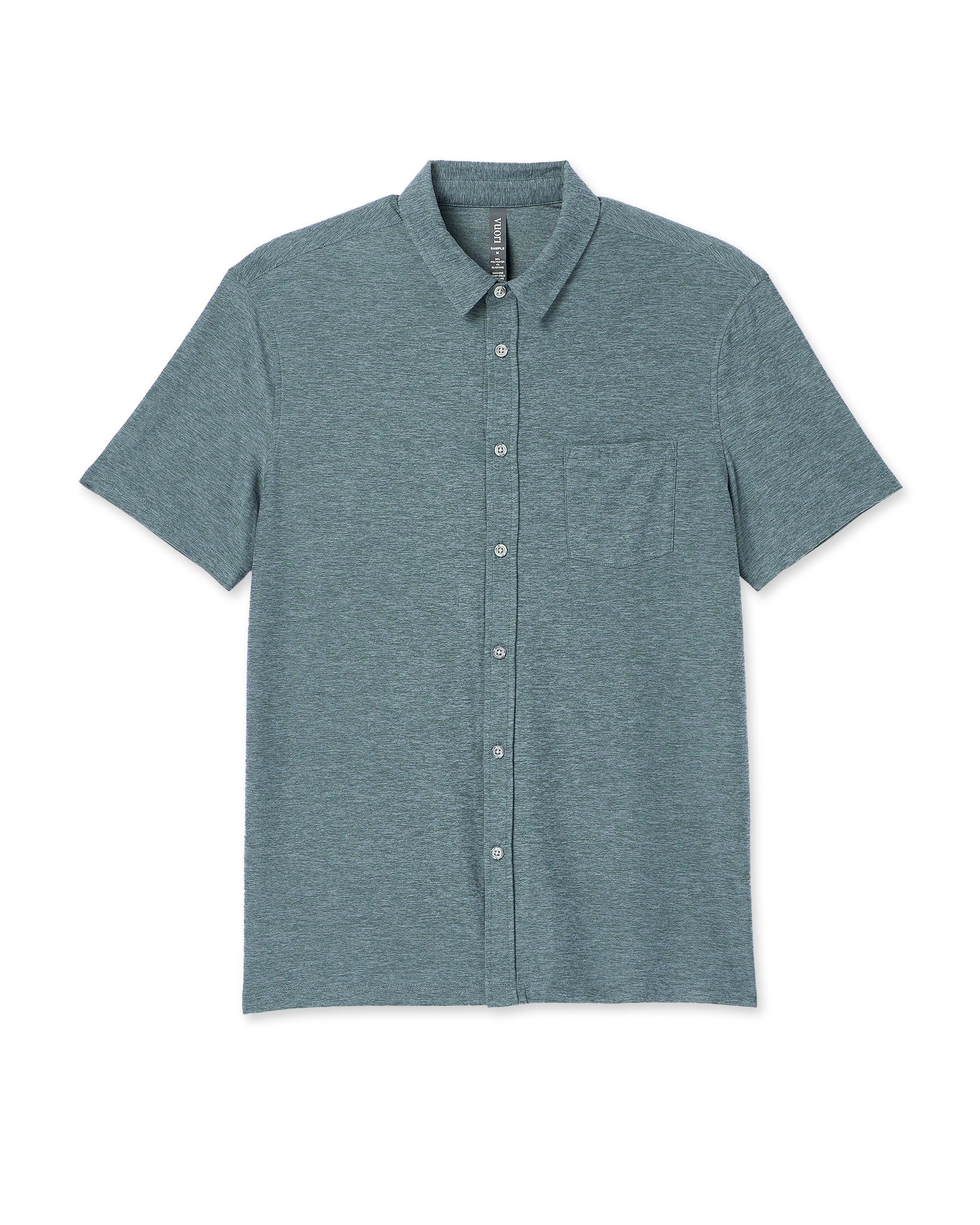 Short Sleeve Strato Button Down | Kashmir Heather