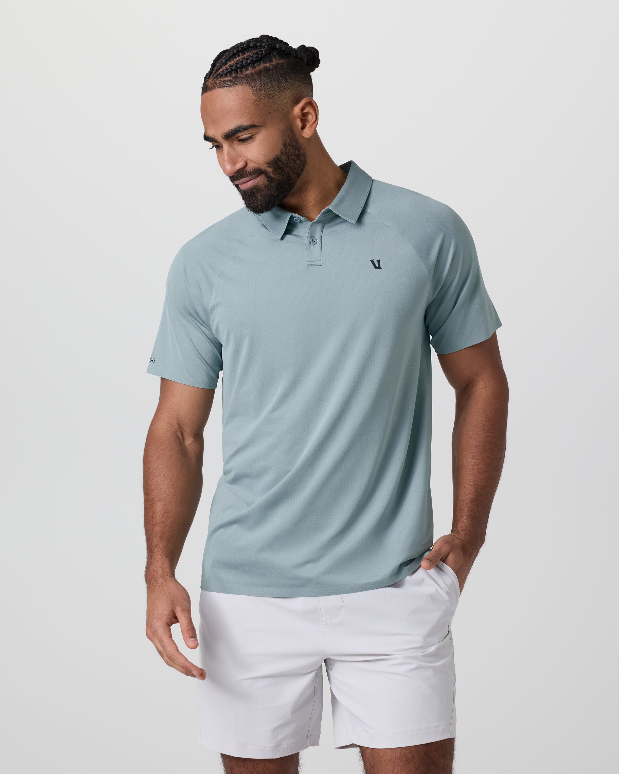 Short Sleeve Viewpoint Polo | Mist