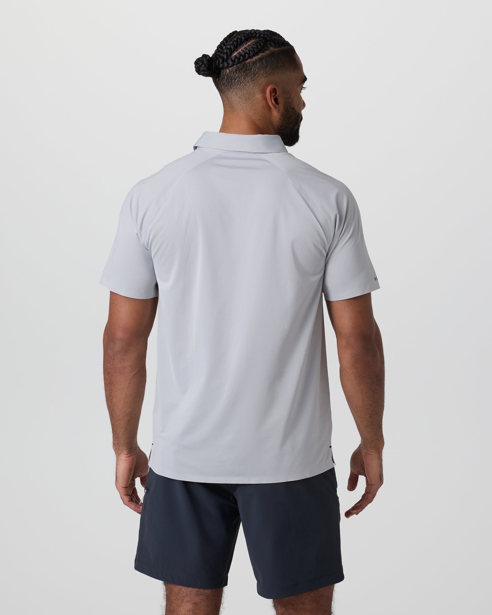 Short Sleeve Viewpoint Polo | Sky Grey
