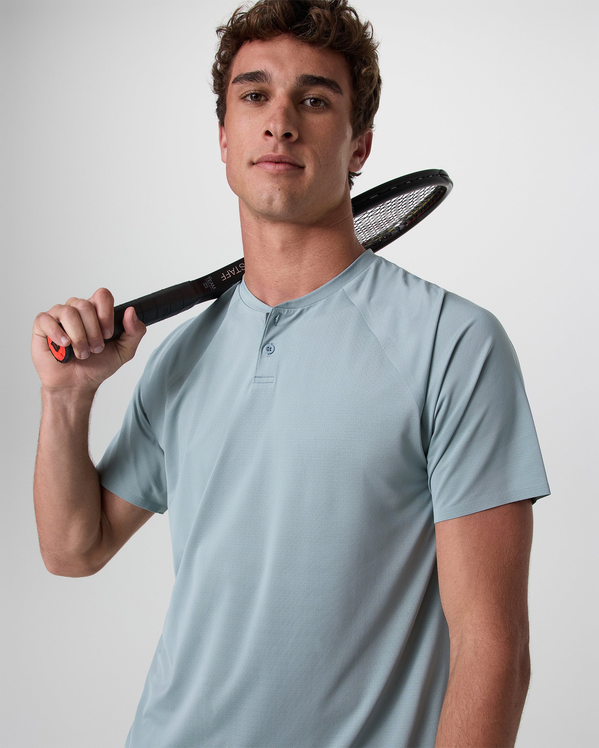 Short Sleeve Viewpoint Henley | Mist