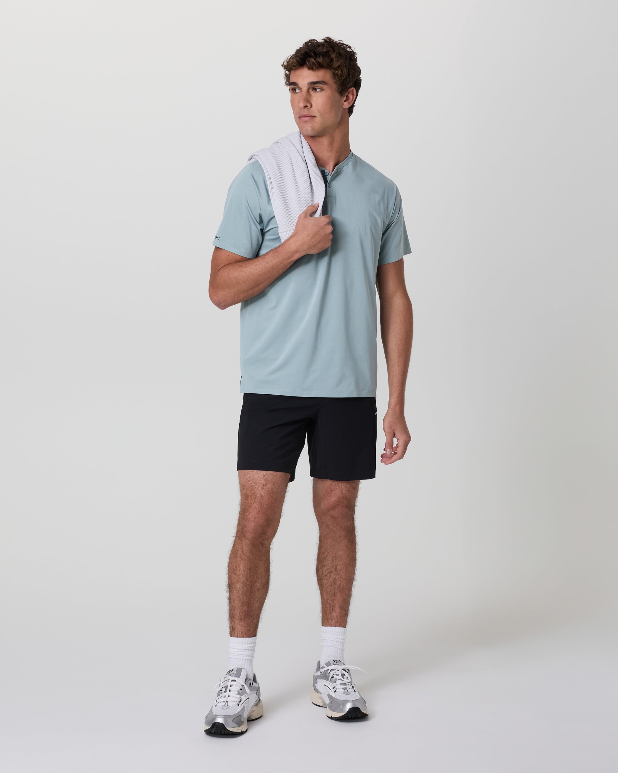 Short Sleeve Viewpoint Henley | Mist