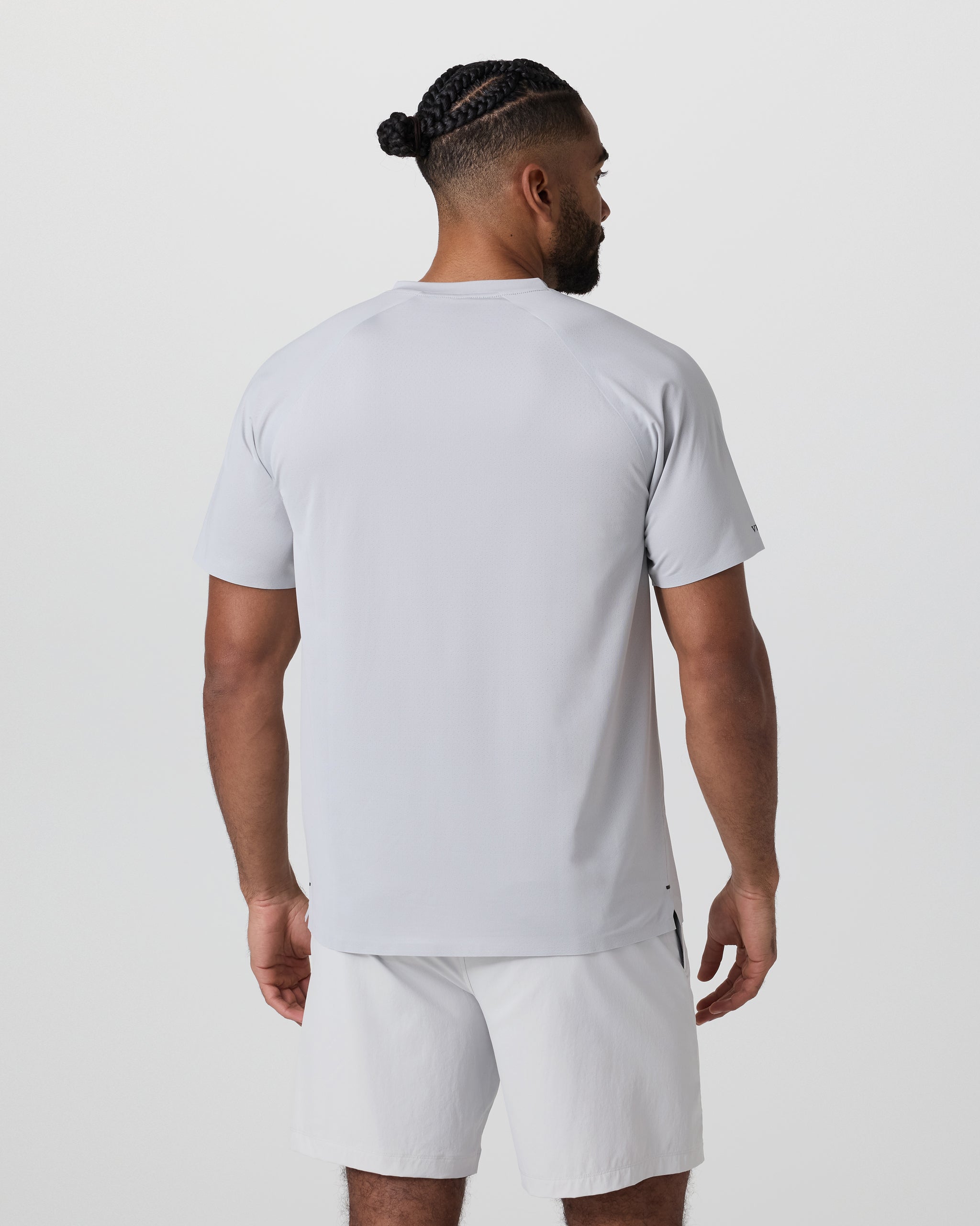 Short Sleeve Viewpoint Henley | Sky Grey